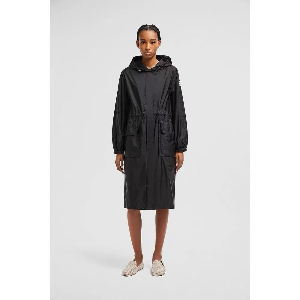 Moncl 25ss hooded long coat parkas
