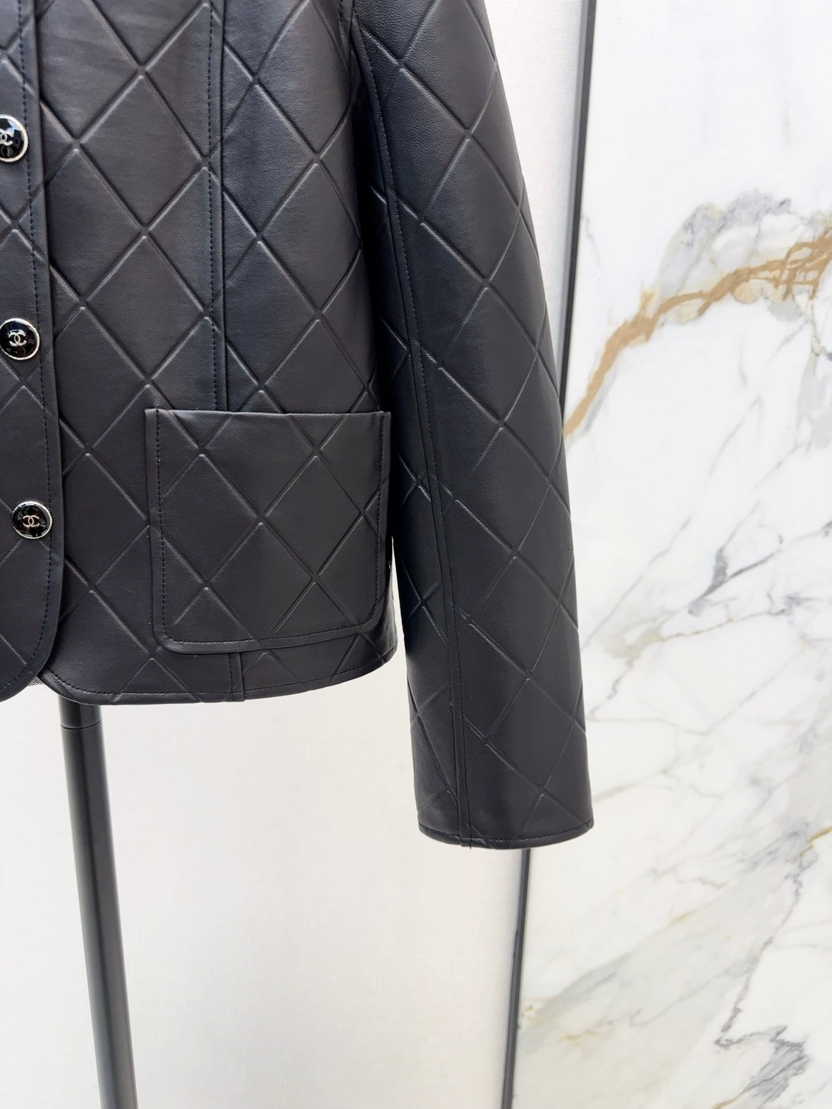 Chan 25ss genuine leather jacket