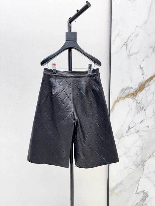 Ch 25ss genuine leather shorts