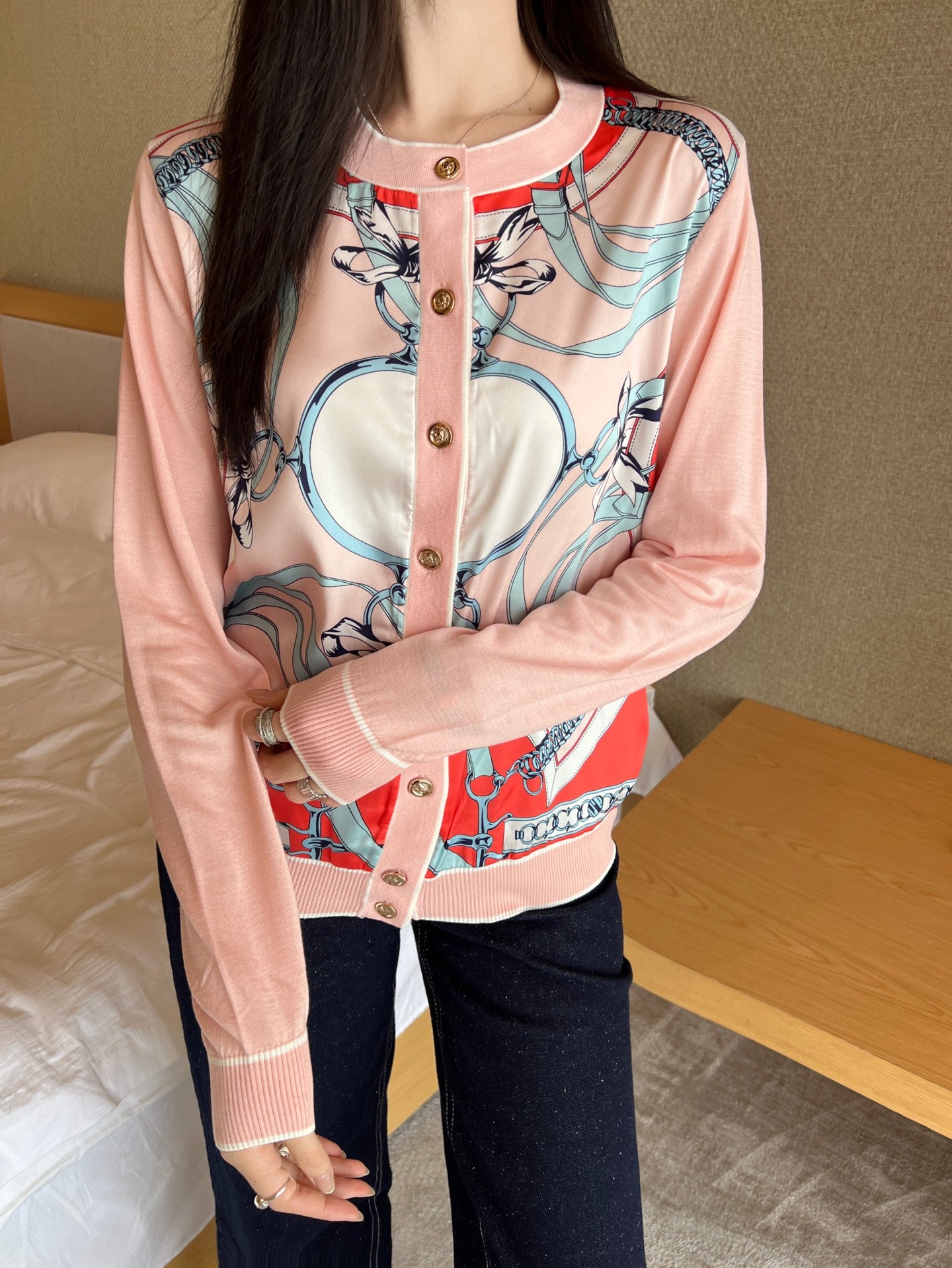 Herm 25ss knit cardigan