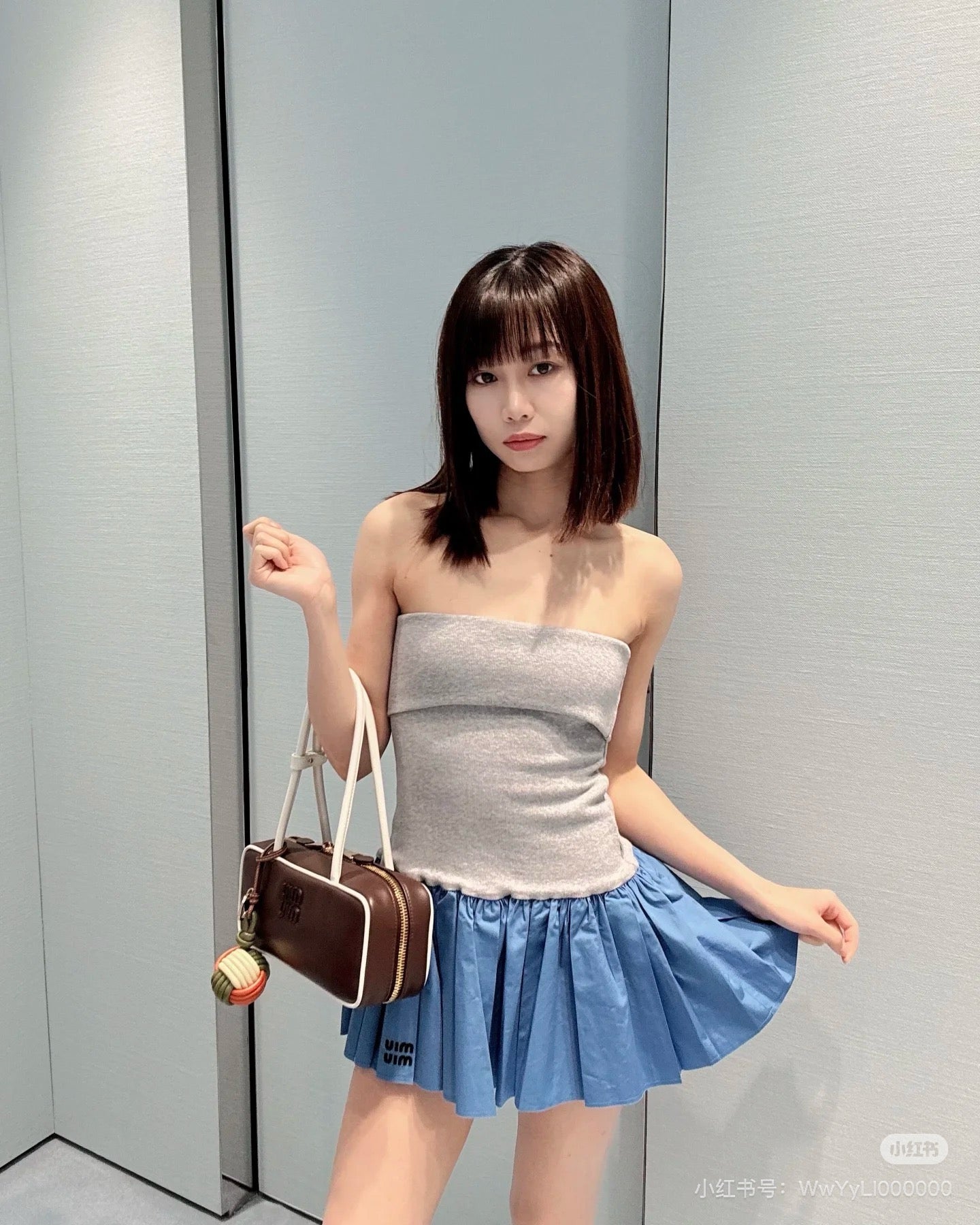 Miu 25ss tube top dress