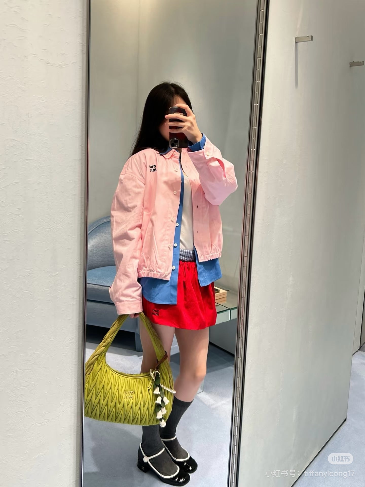 Miu 25ss embroidered jacket