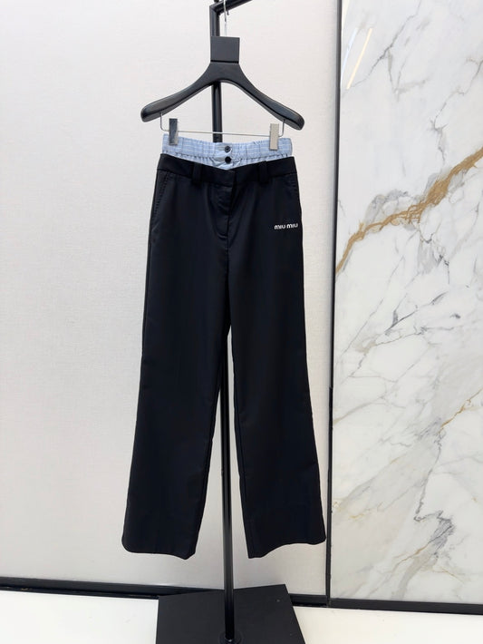 Mi 25ss embroider pants