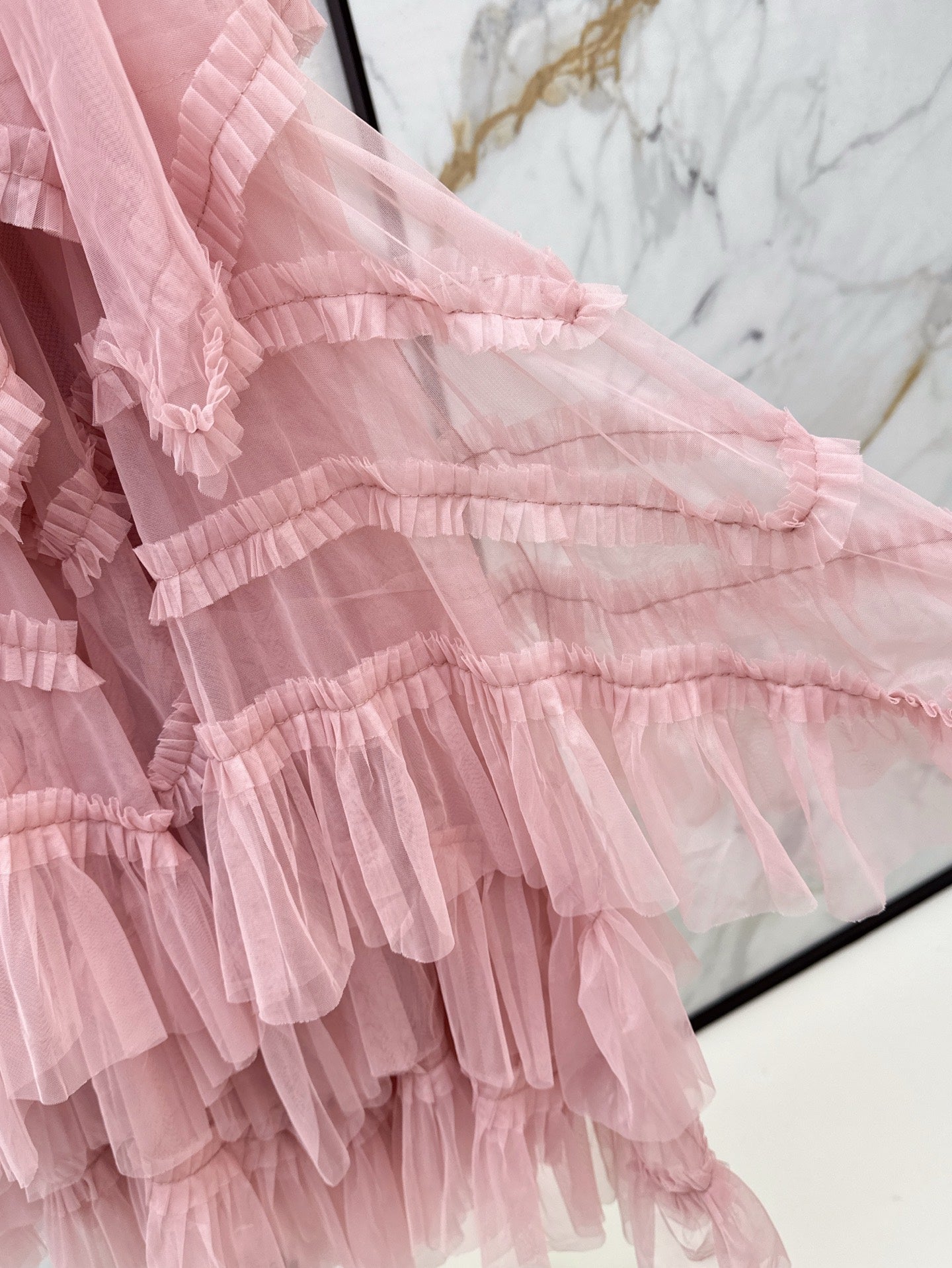 chan 25ss ruffle skirt
