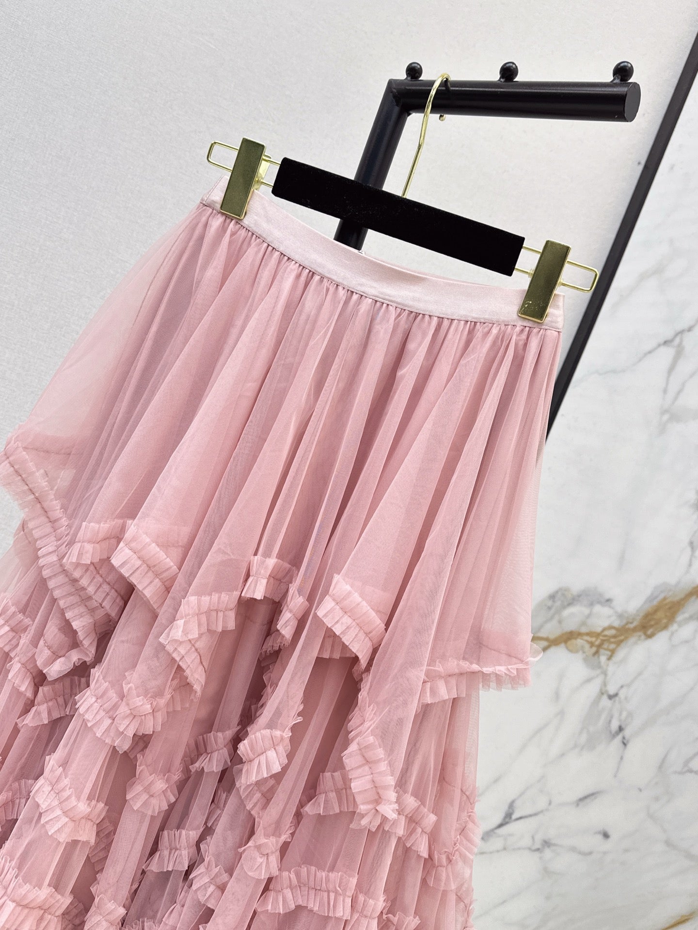 chan 25ss ruffle skirt