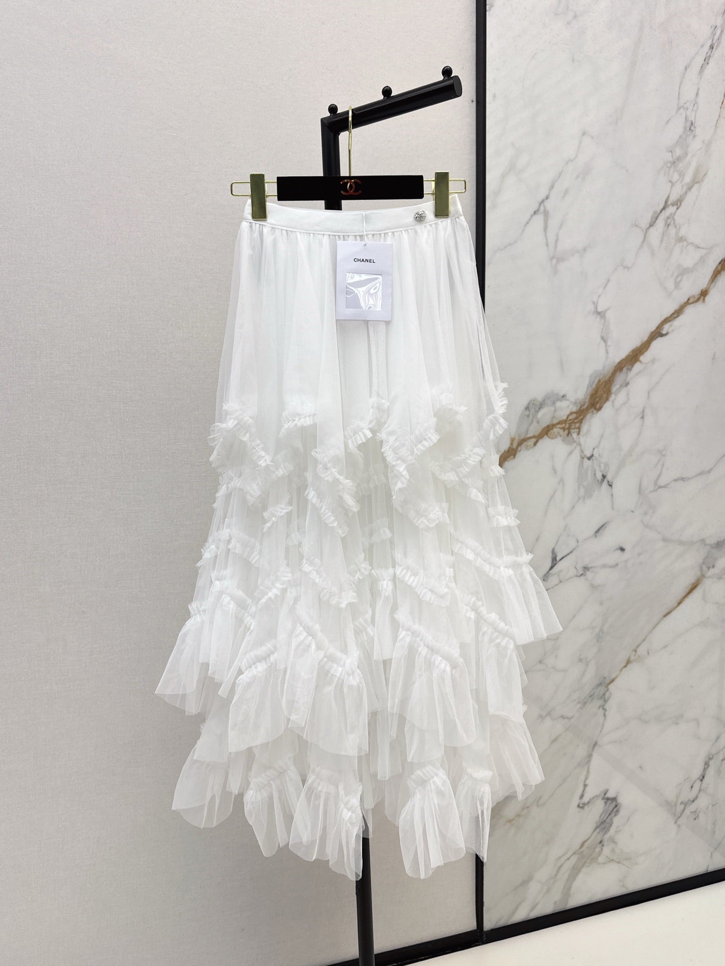 chan 25ss ruffle skirt