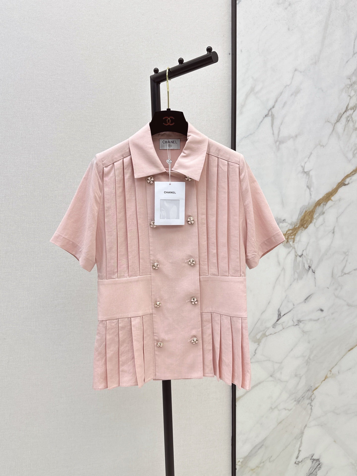 chan 25ss pleated shirt