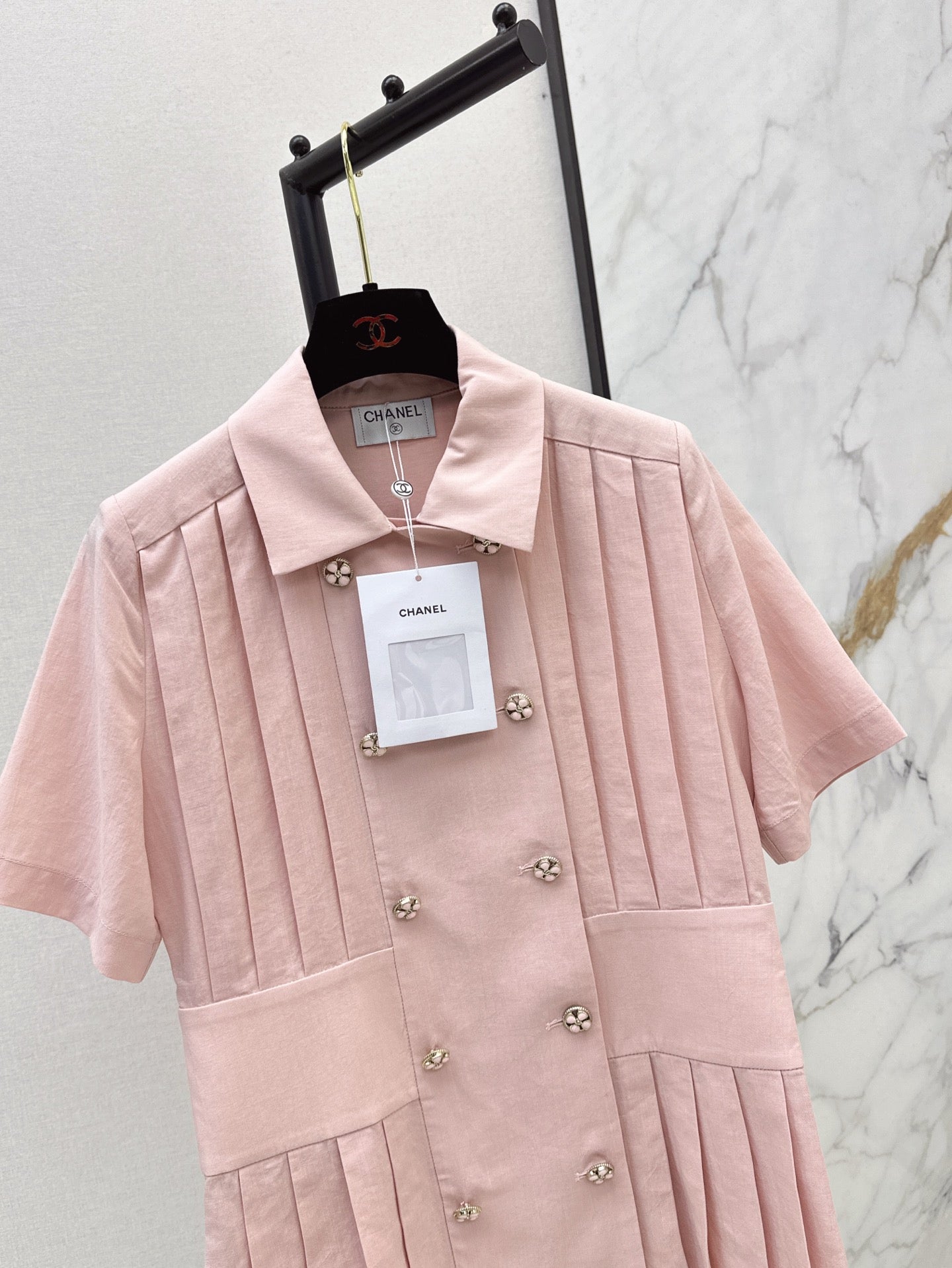 chan 25ss pleated shirt