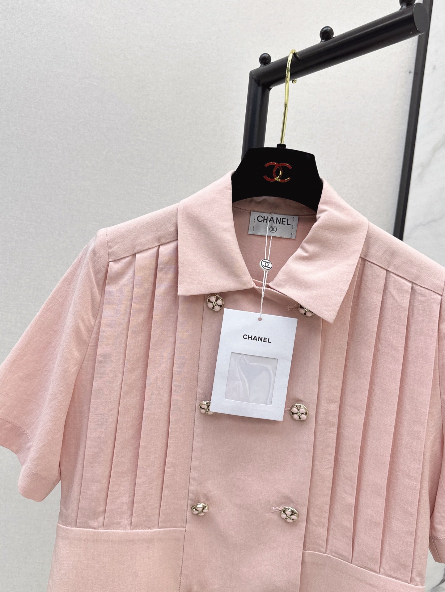 chan 25ss pleated shirt