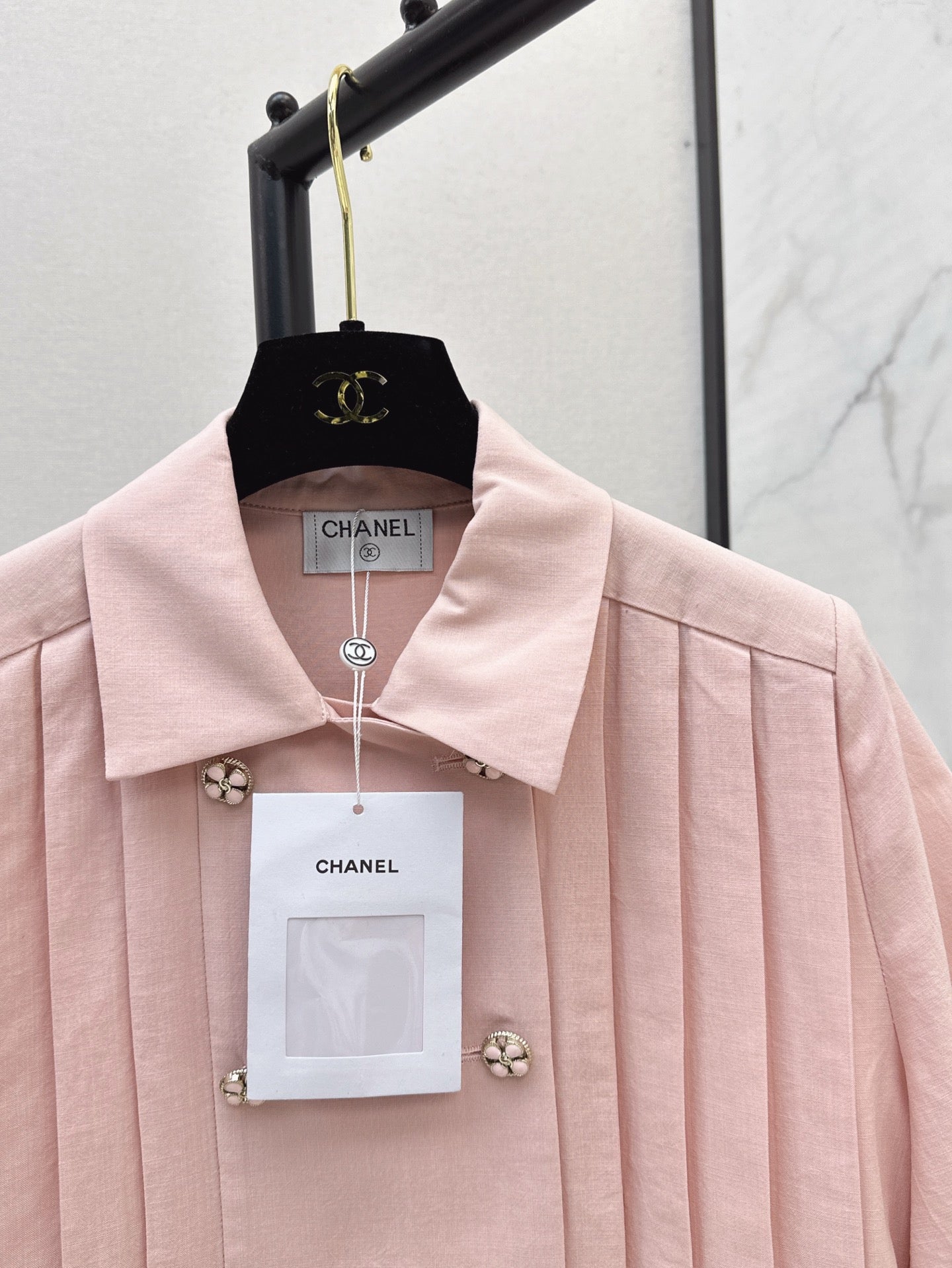 chan 25ss pleated shirt