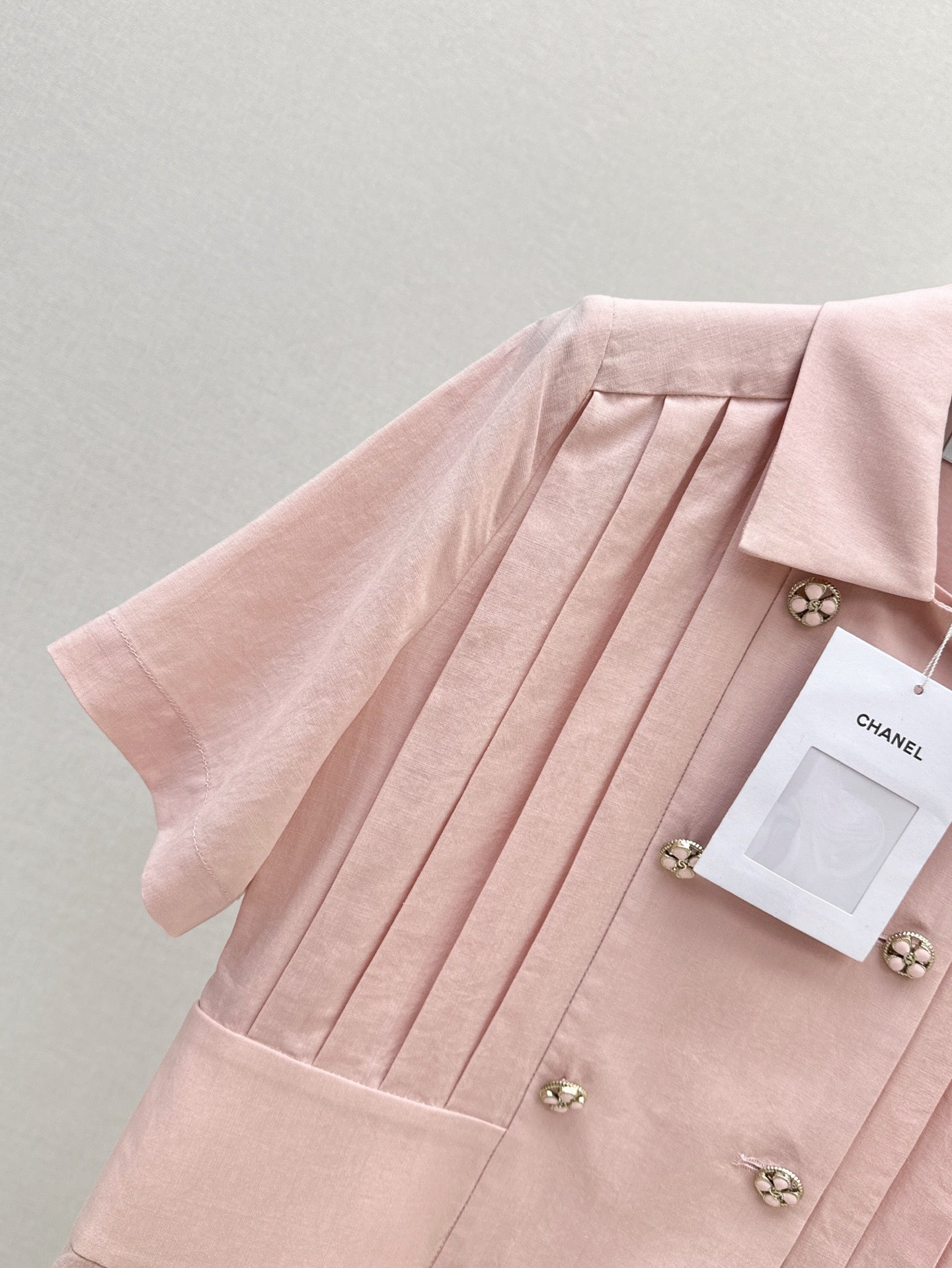 chan 25ss pleated shirt