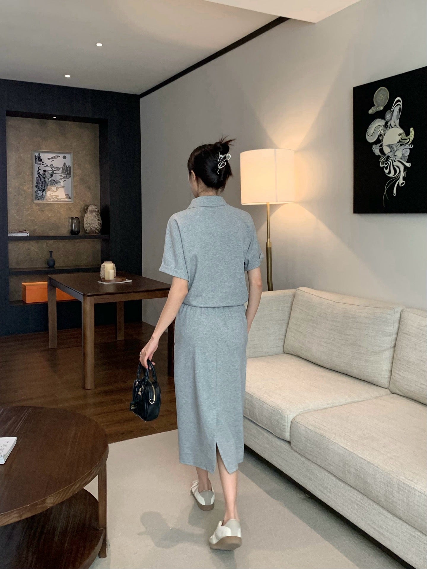 Miu 25ss skirt set