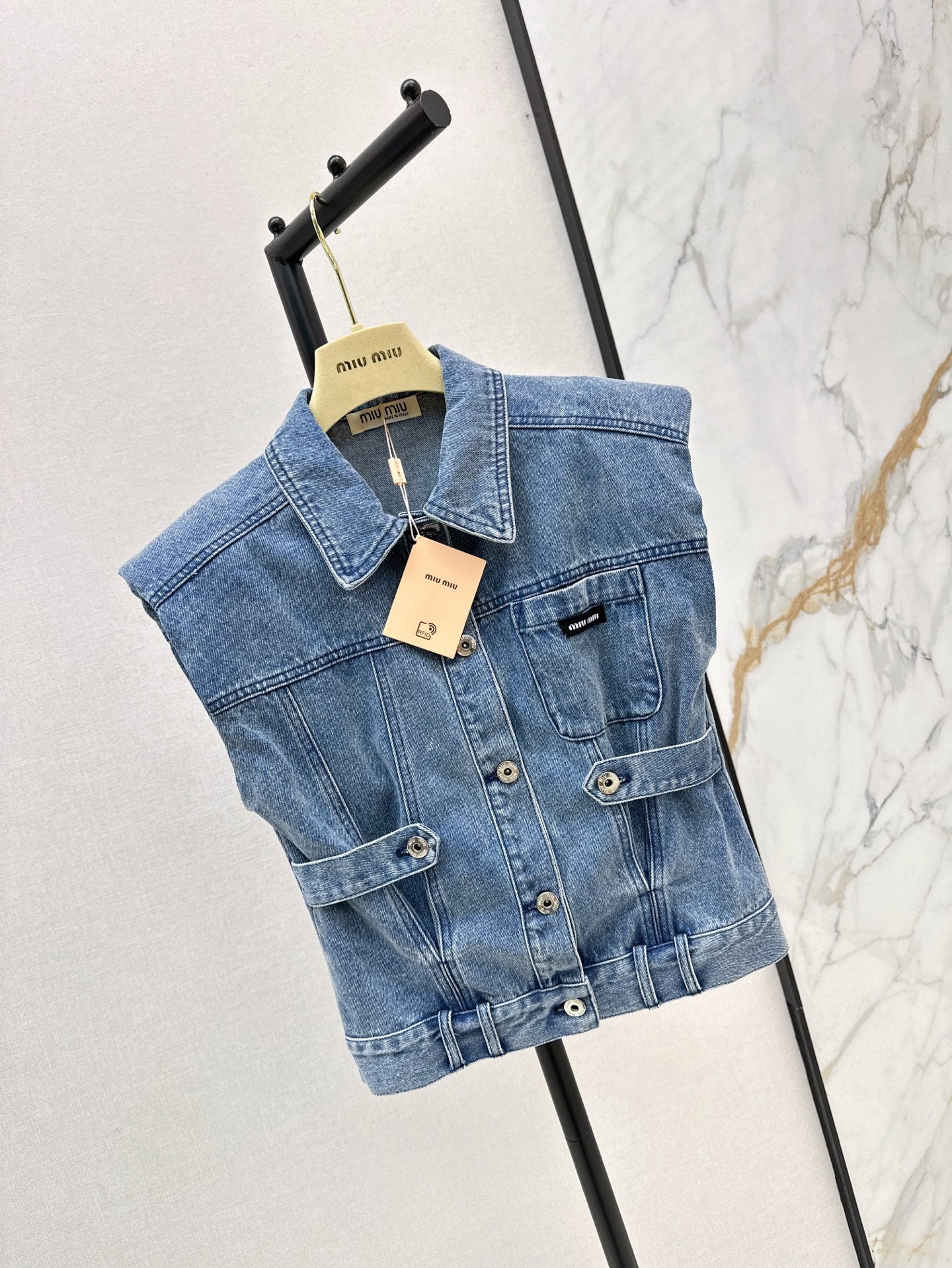 Miu 25ss denim vest