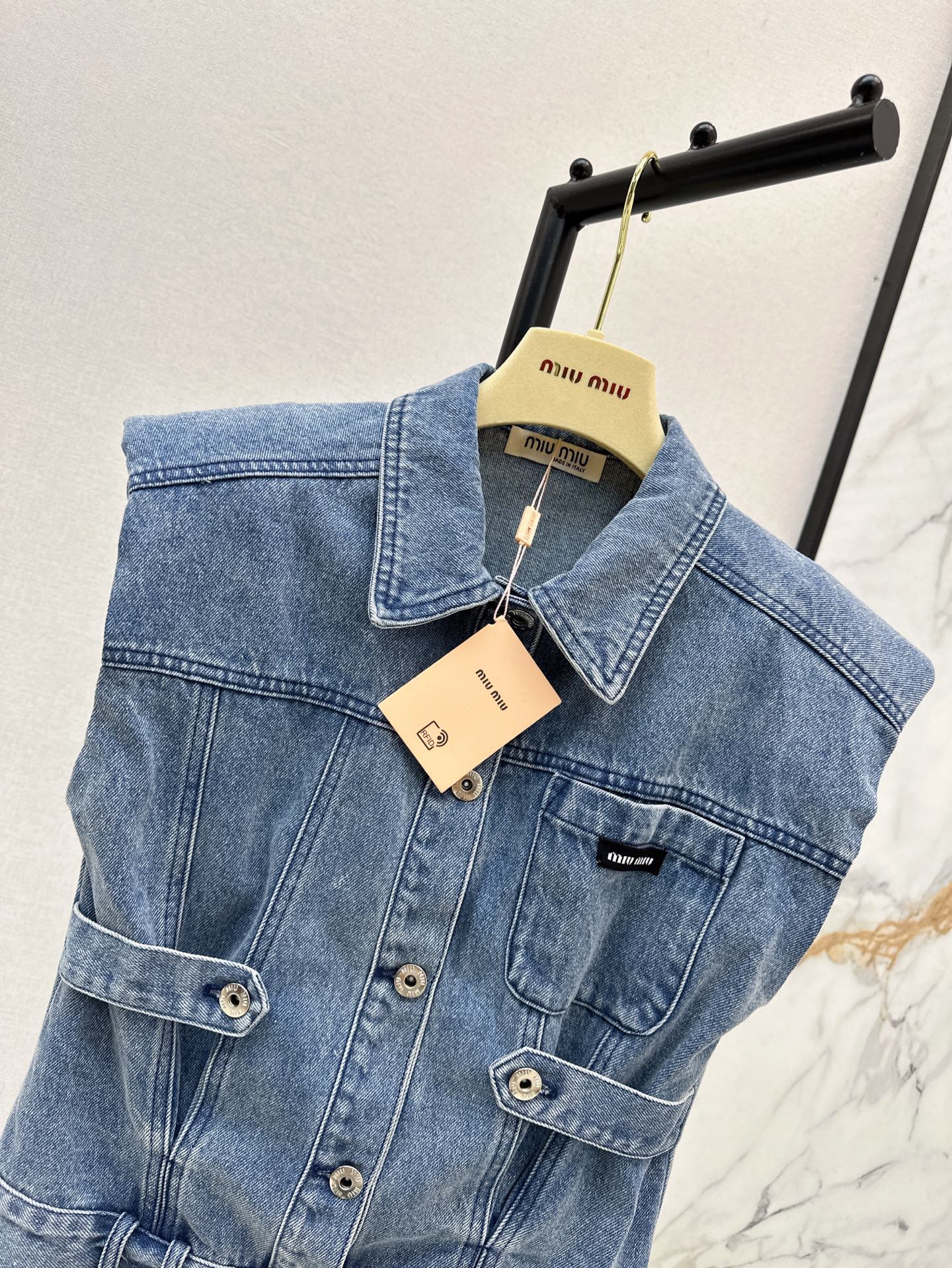 Miu 25ss denim vest