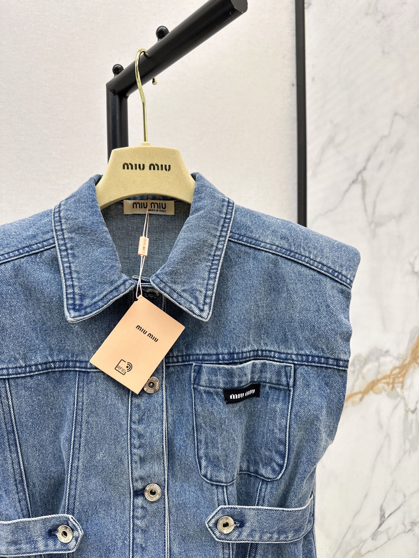 Miu 25ss denim vest