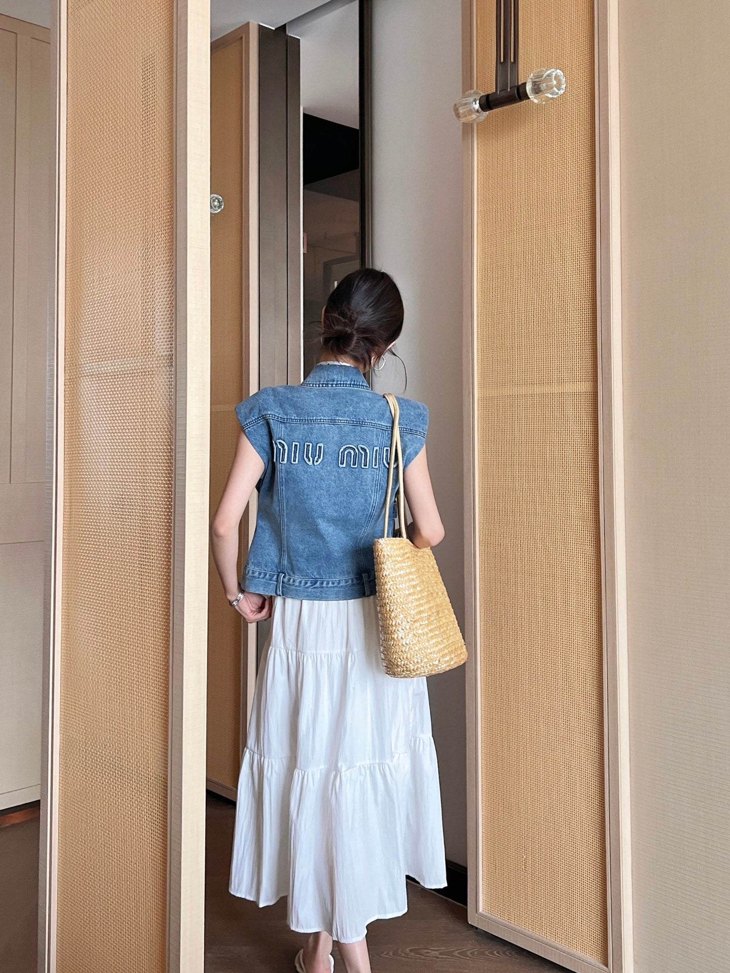 Miu 25ss denim vest