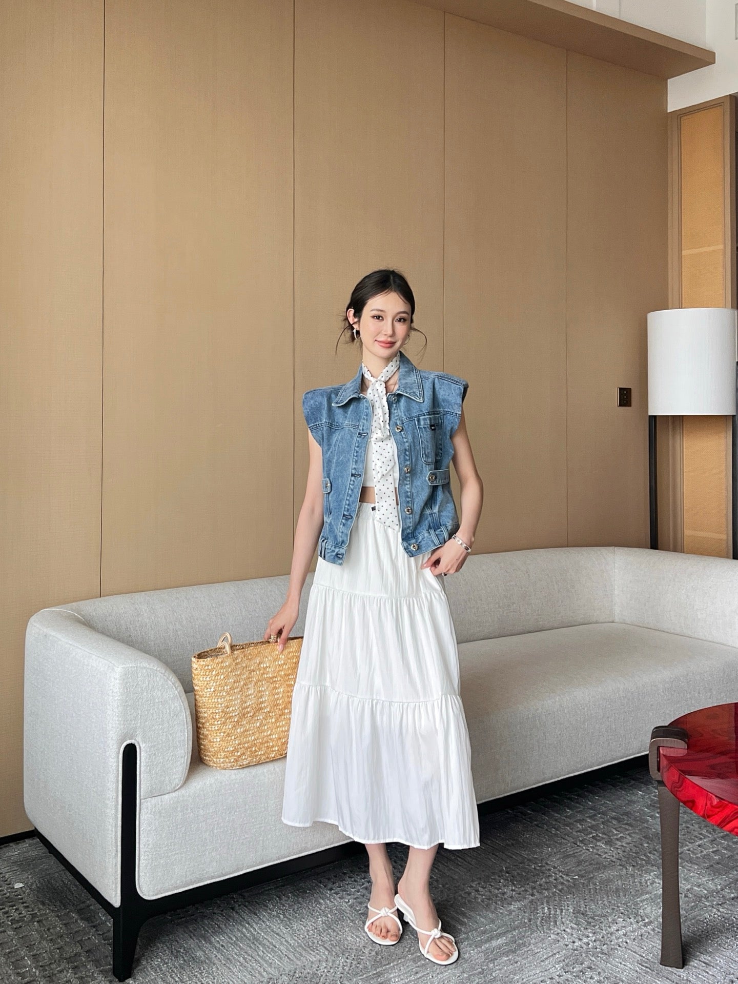 Miu 25ss denim vest