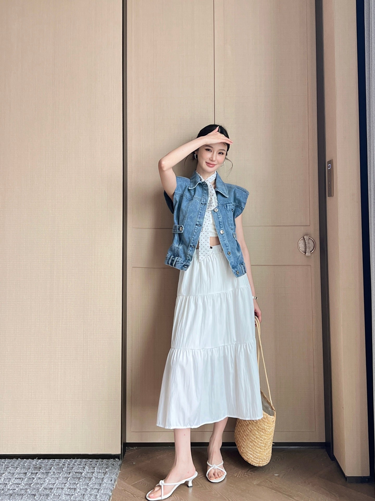 Miu 25ss denim vest