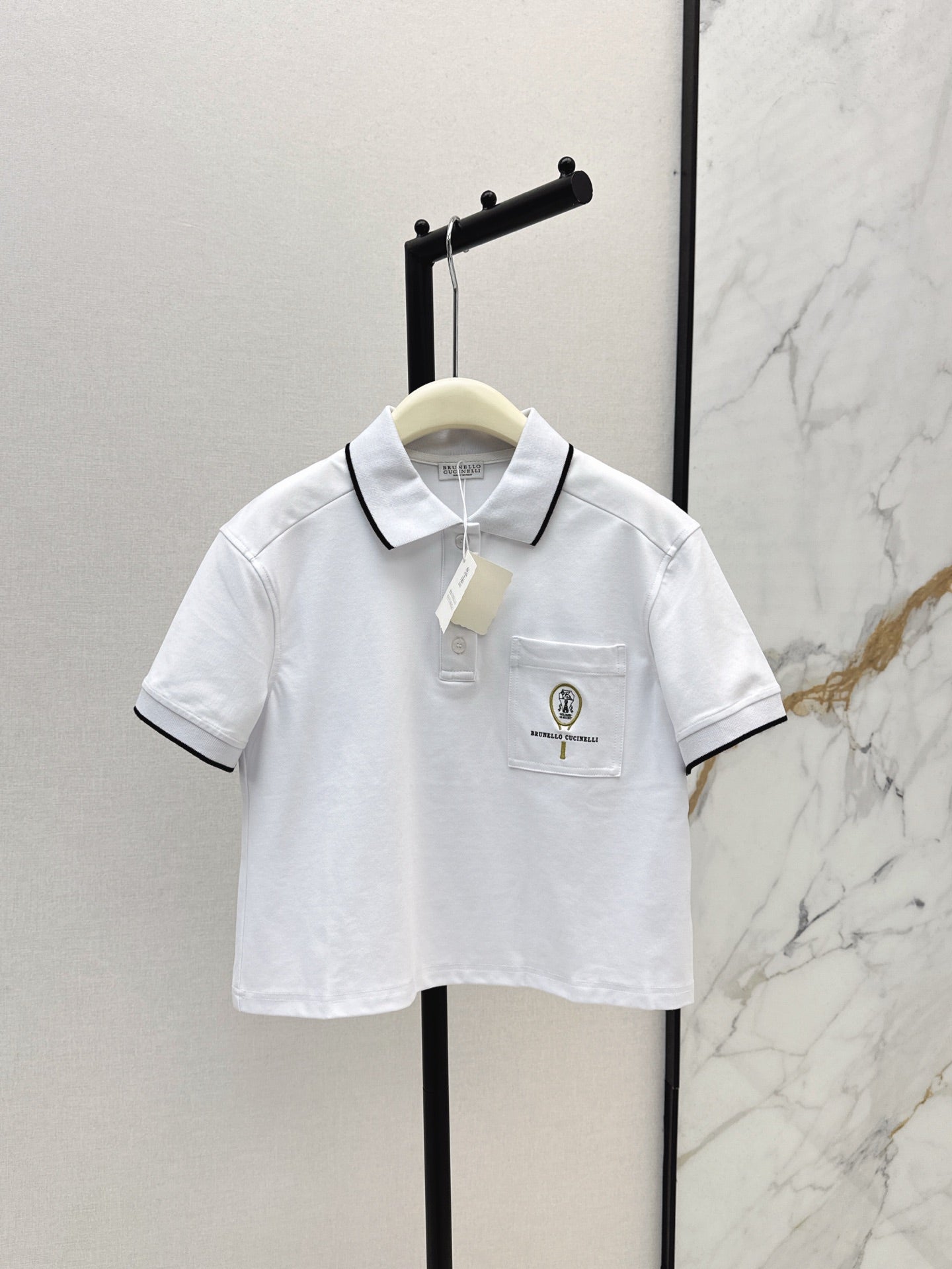 brunello 25ss polo skirt set