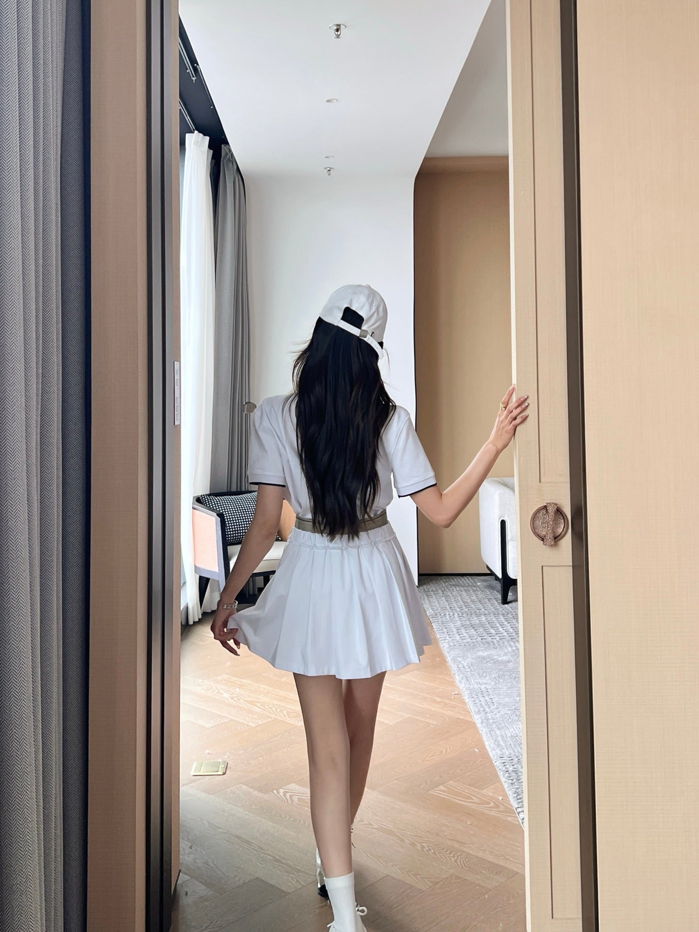brunello 25ss polo skirt set