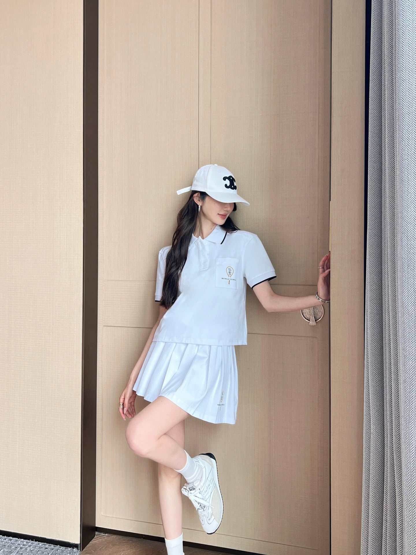 brunello 25ss polo skirt set