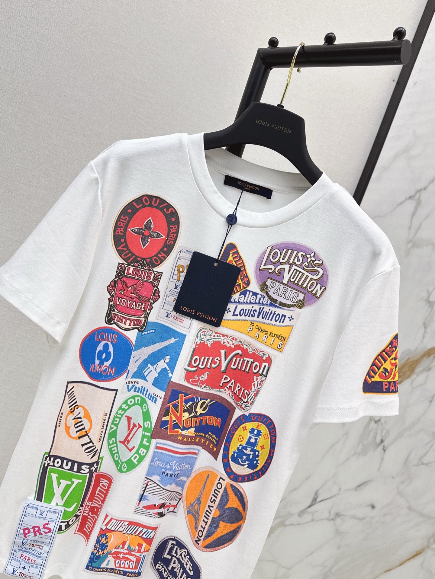 L 25ss print t-shirt