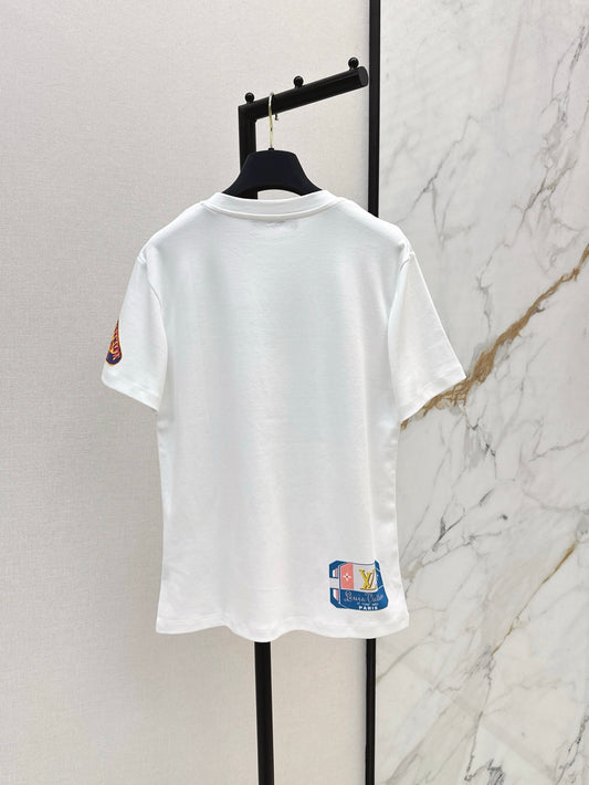 L 25ss print t-shirt