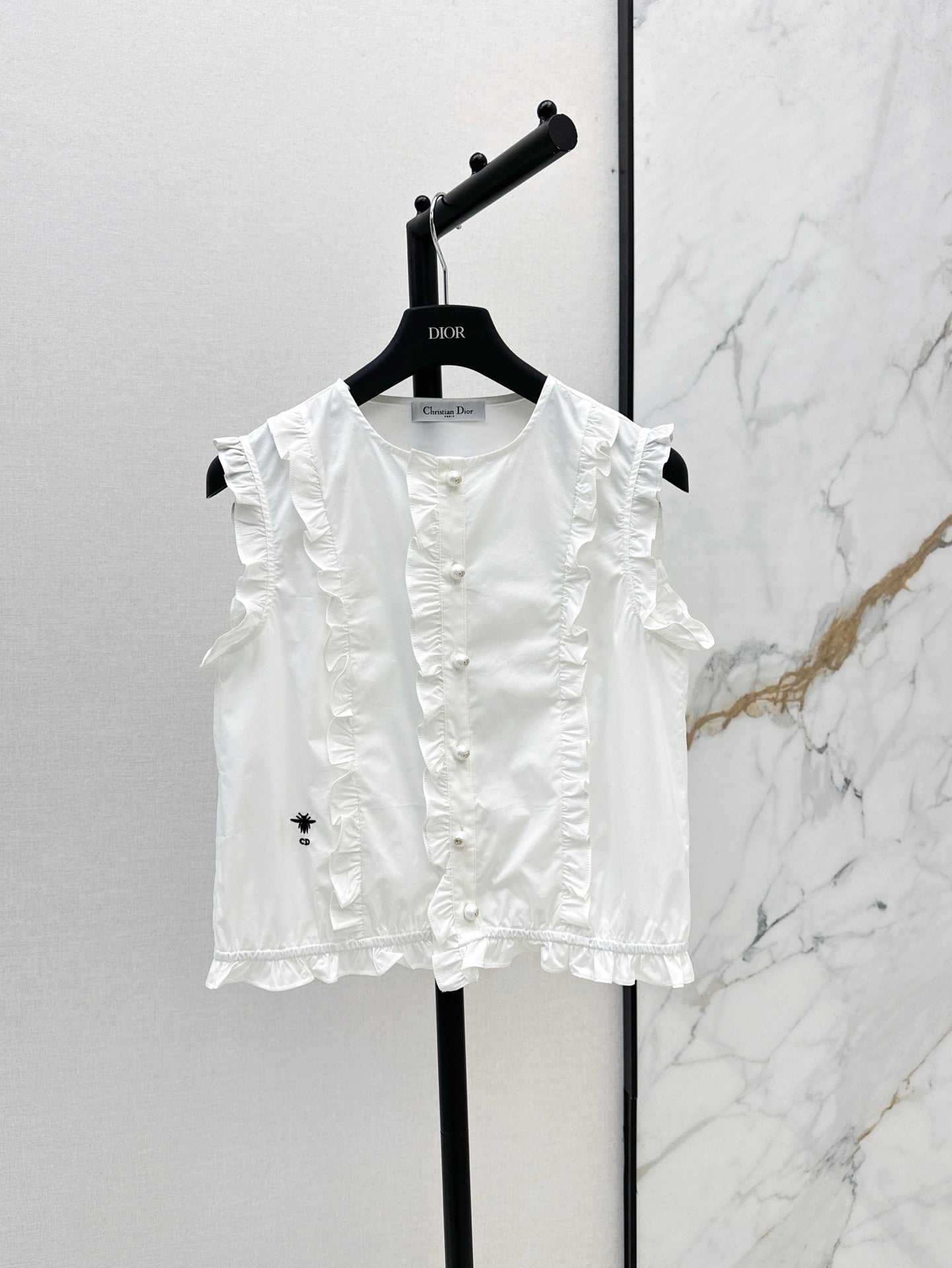 D 25ss ruffle vest