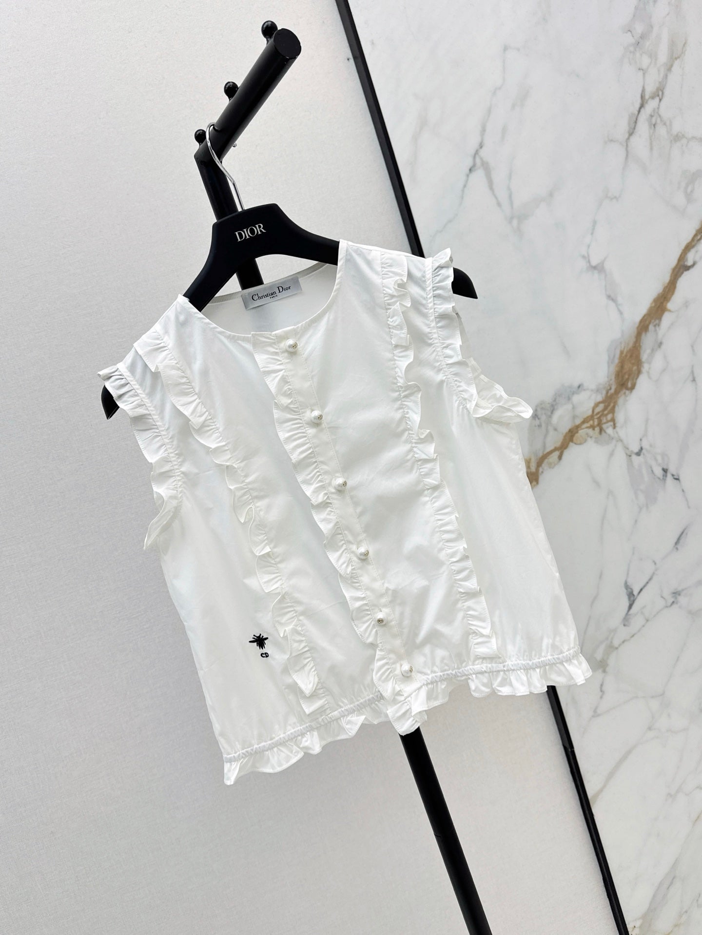 D 25ss ruffle vest