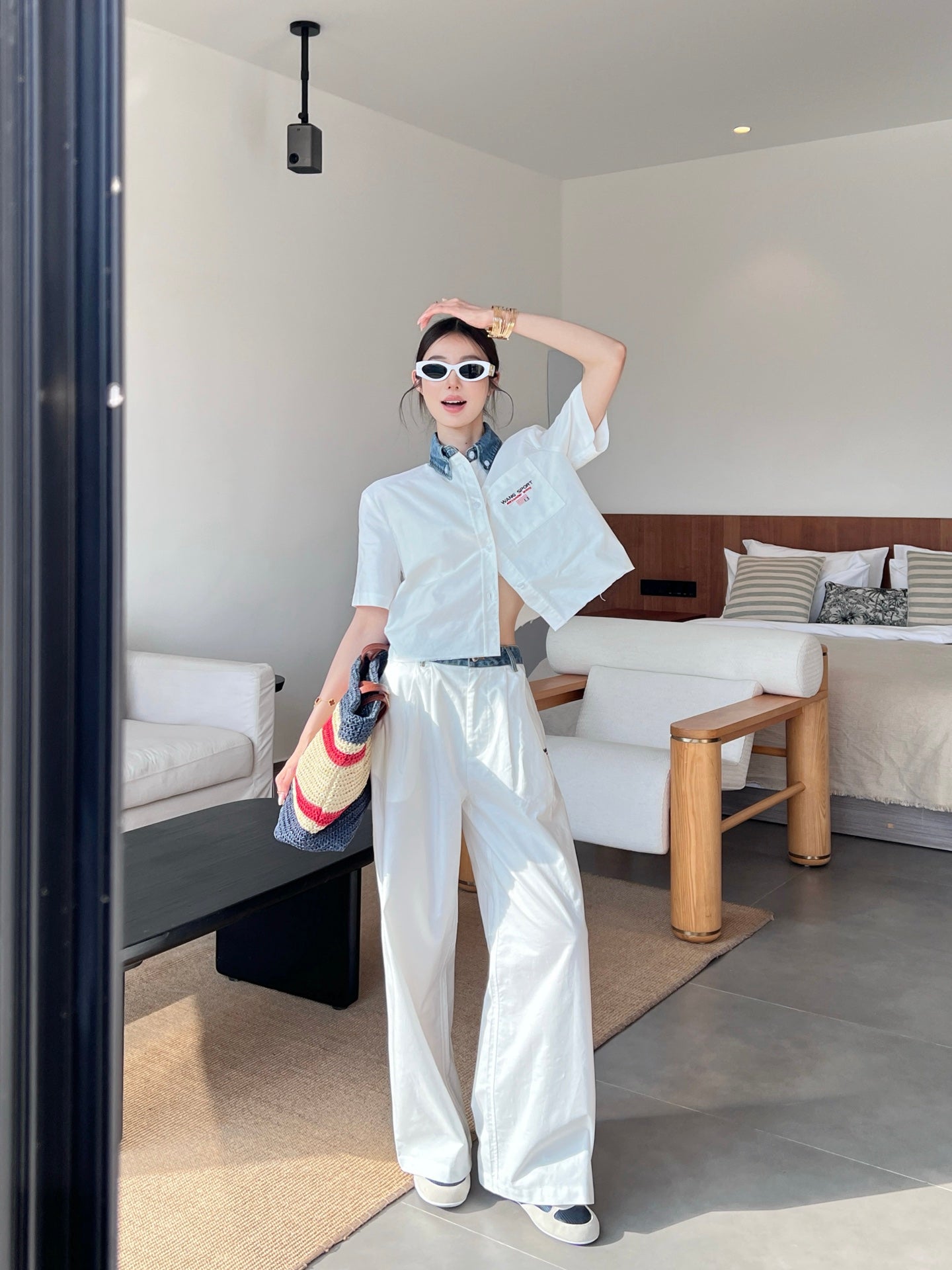 Alexand 25ss embroidered pants