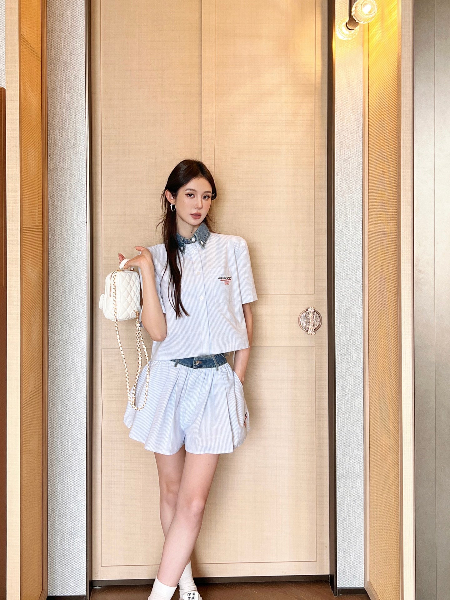 Alexand 25ss embroidered skirt