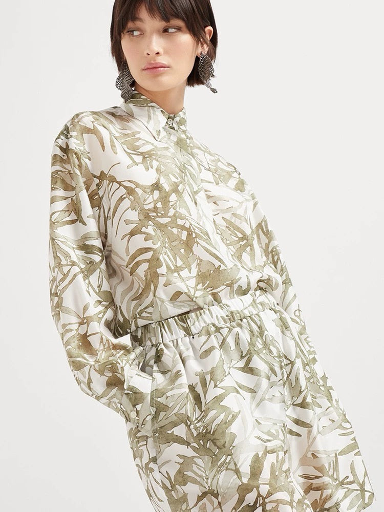 bru 25SS silk shirt