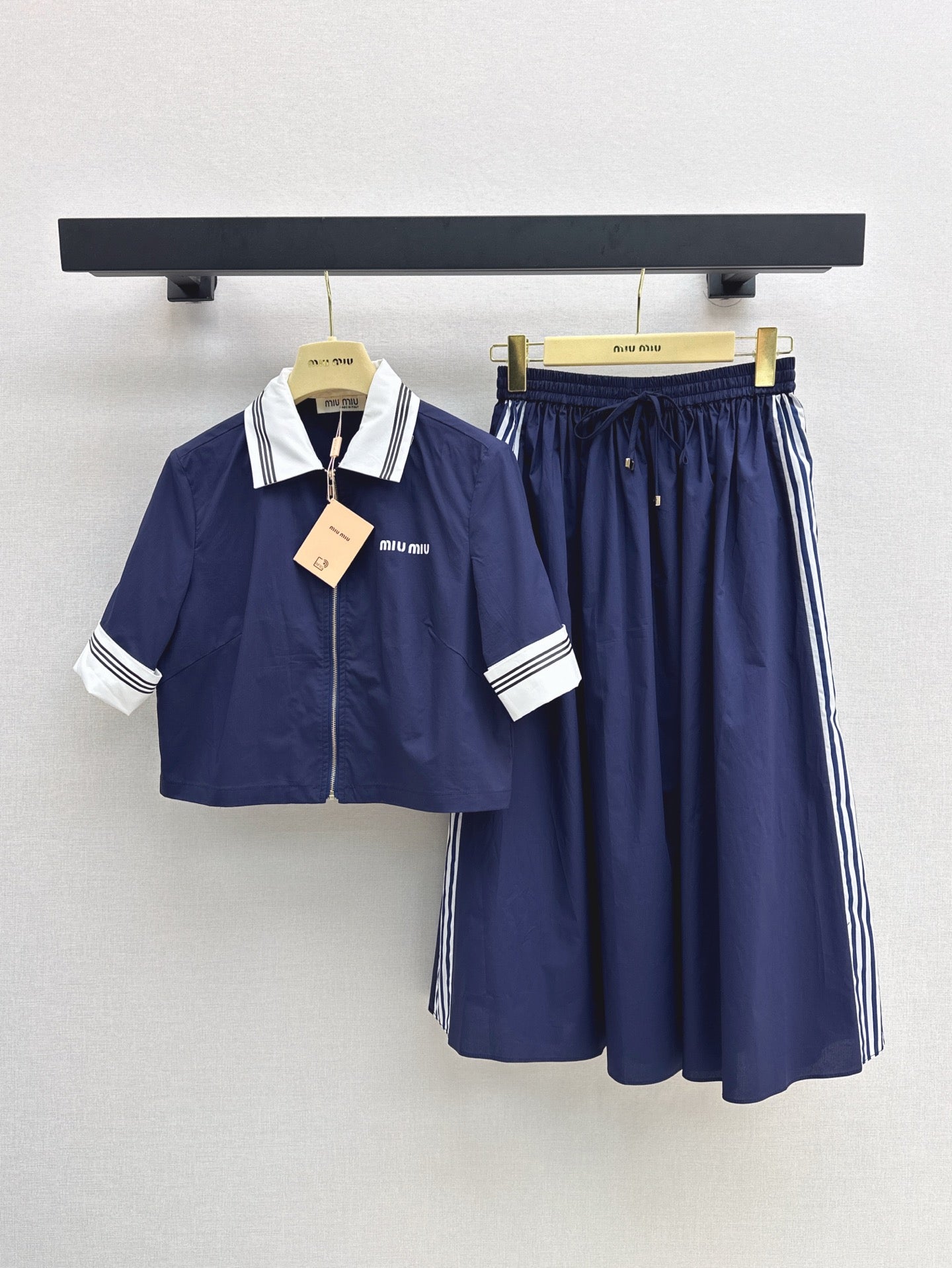 Miu 25ss jacket skirt set