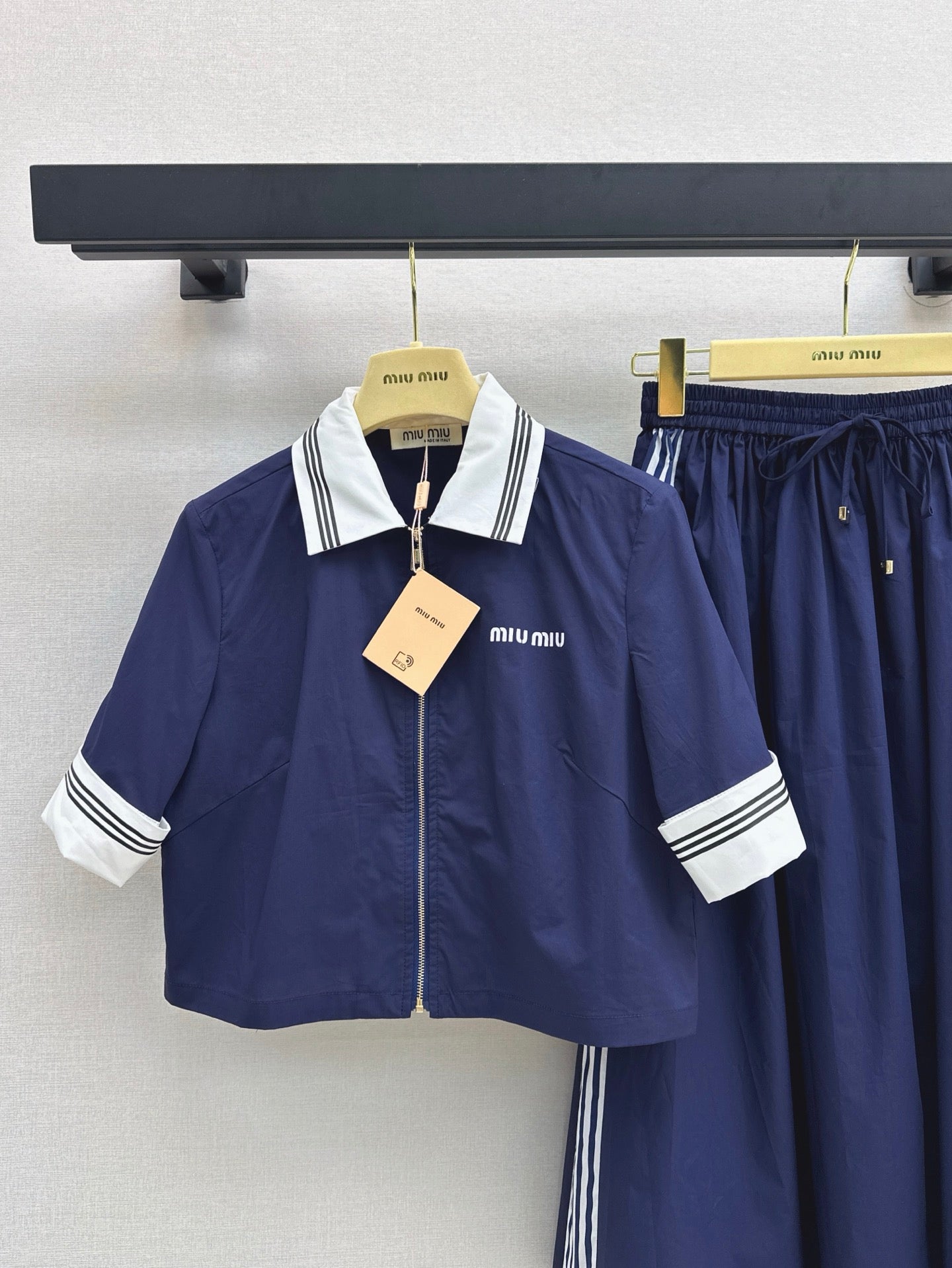 Miu 25ss jacket skirt set