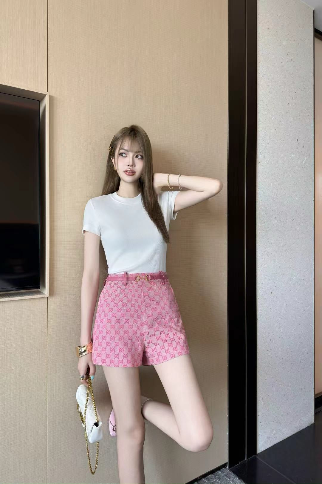 G 25ss jacquard short