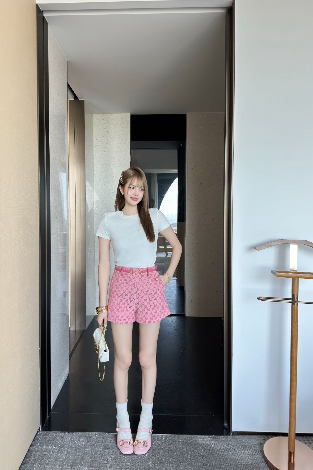 G 25ss jacquard short