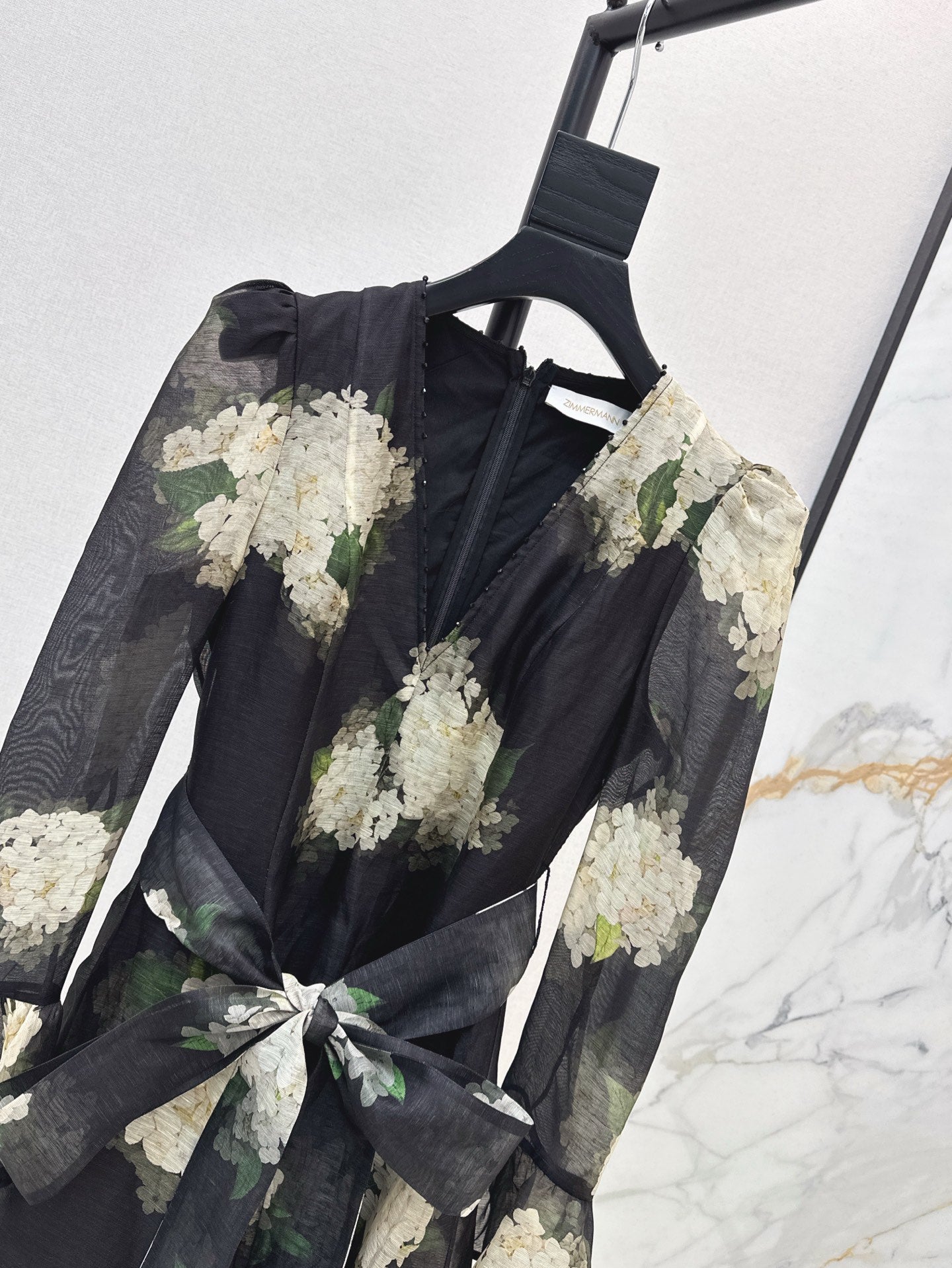 zimm 25ss print silk dress