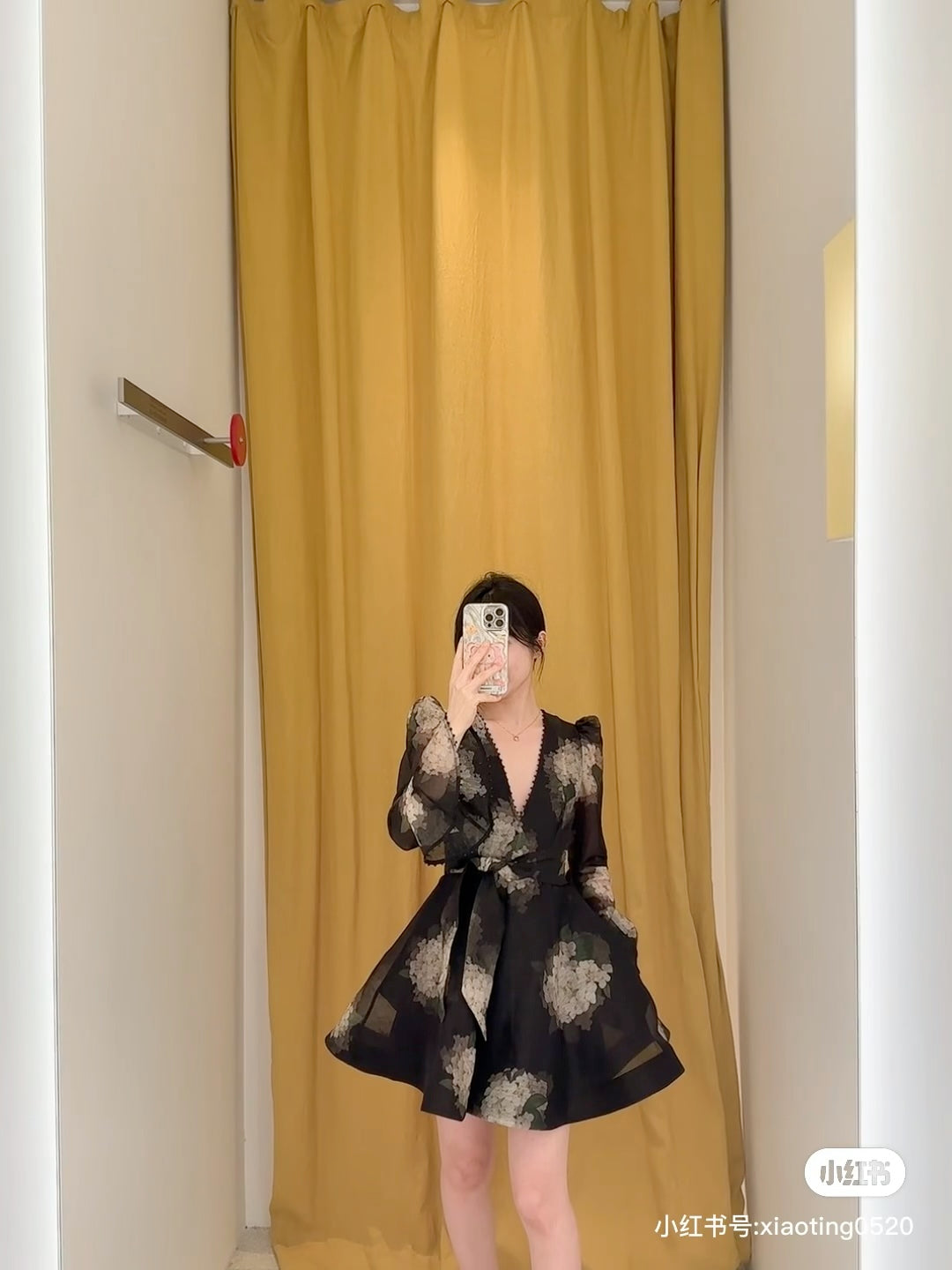 zimm 25ss print silk dress