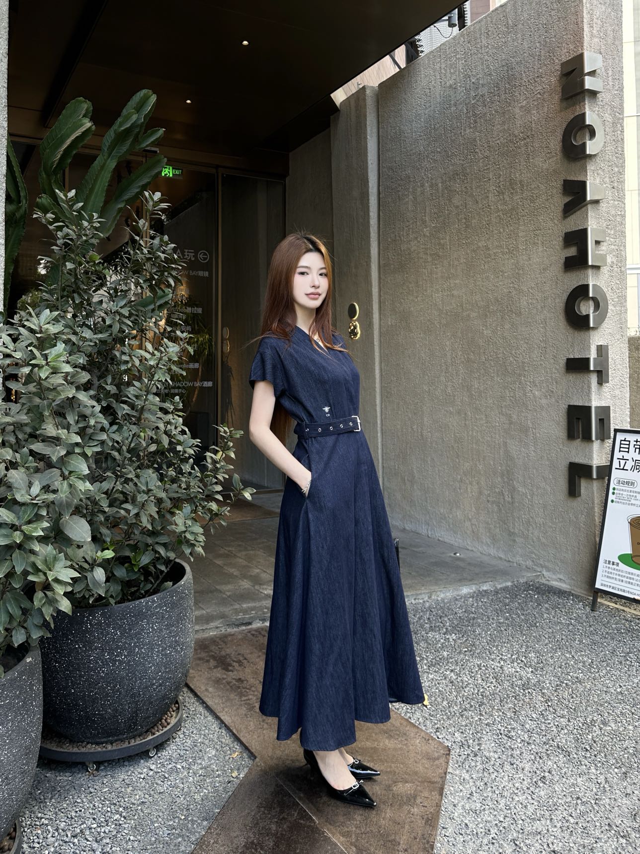 D 25ss denim dress