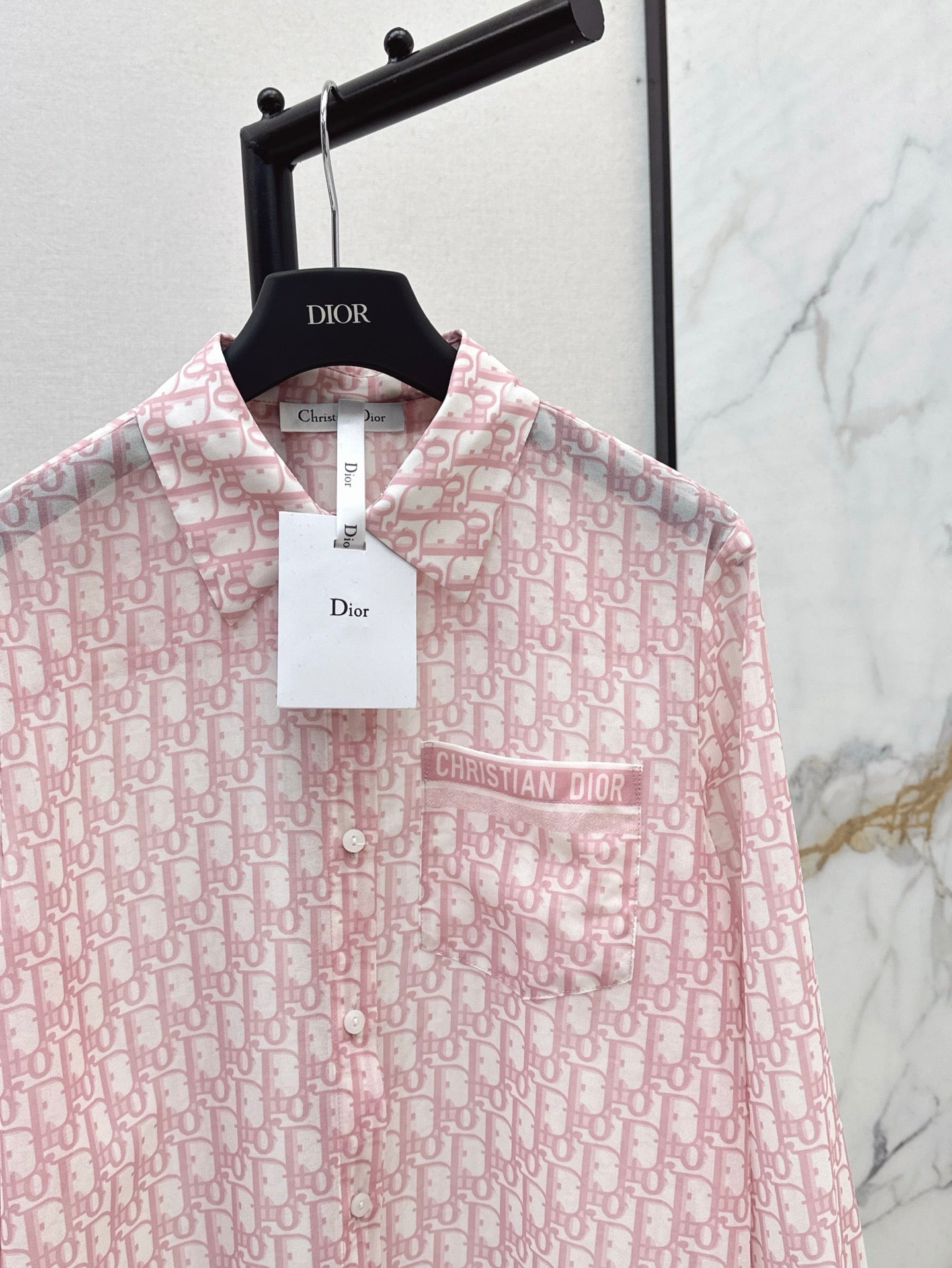 D 25ss print buttons shirt