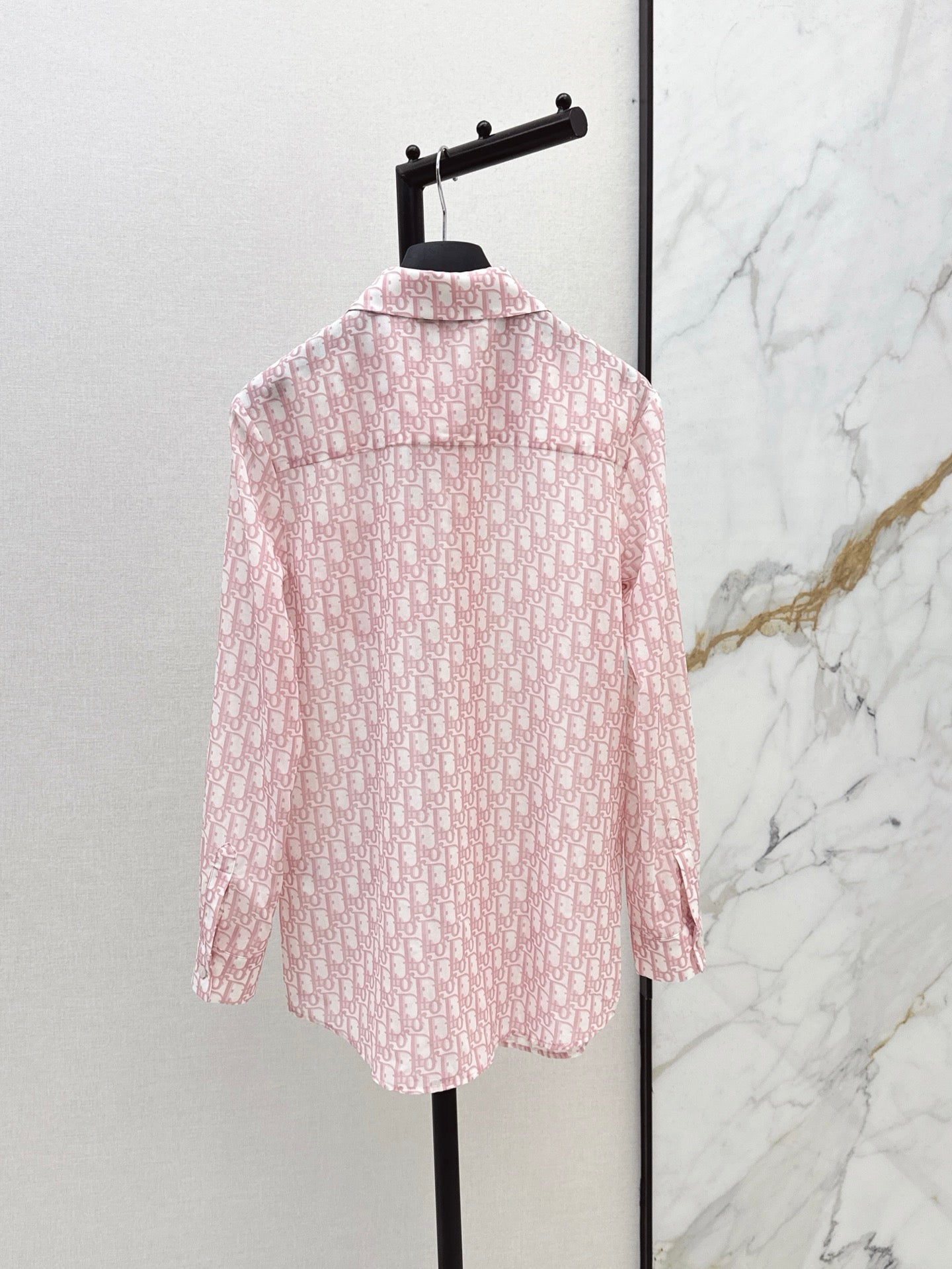 D 25ss print buttons shirt