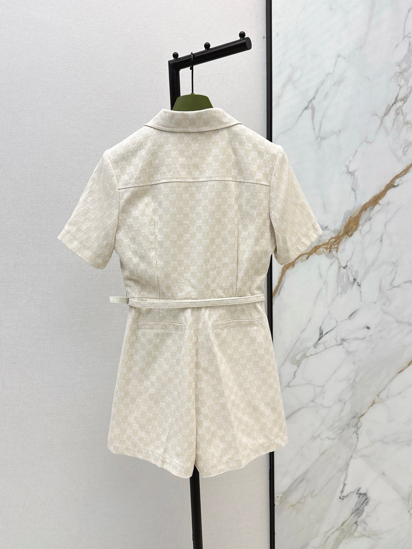 Gu 25ss jacquard jumpsuit