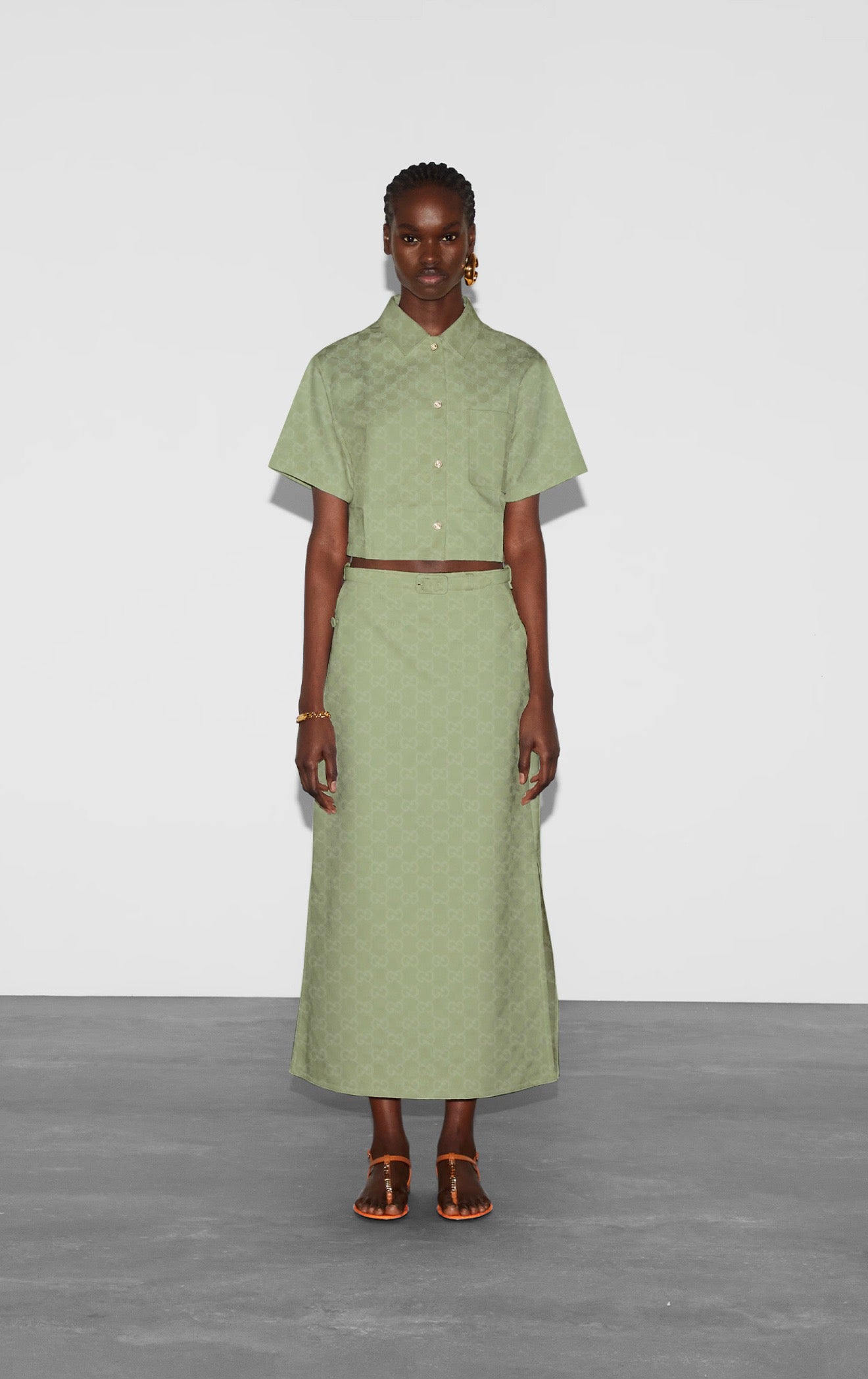 G 25SS jacquard skirt