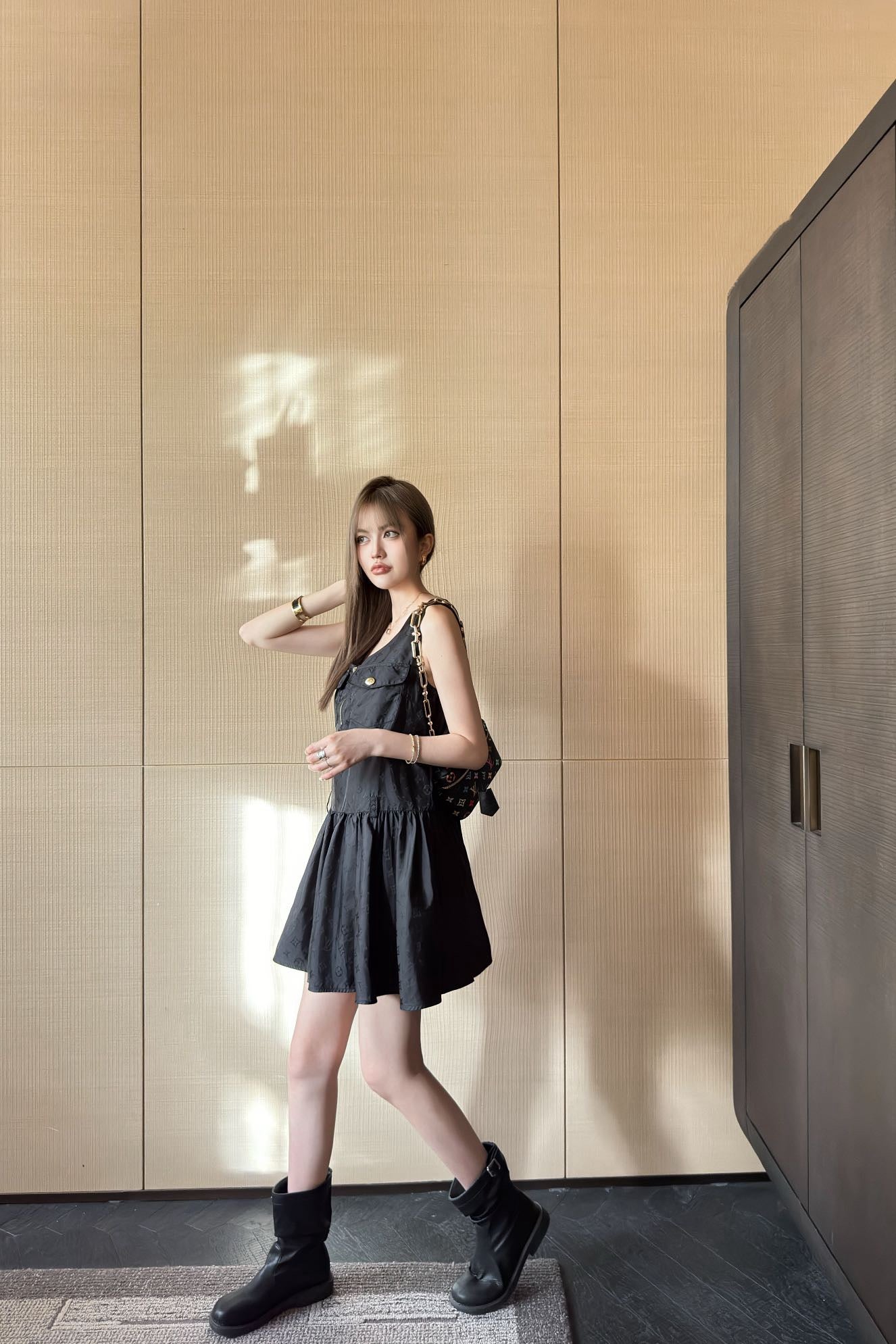 L 25SS print dress