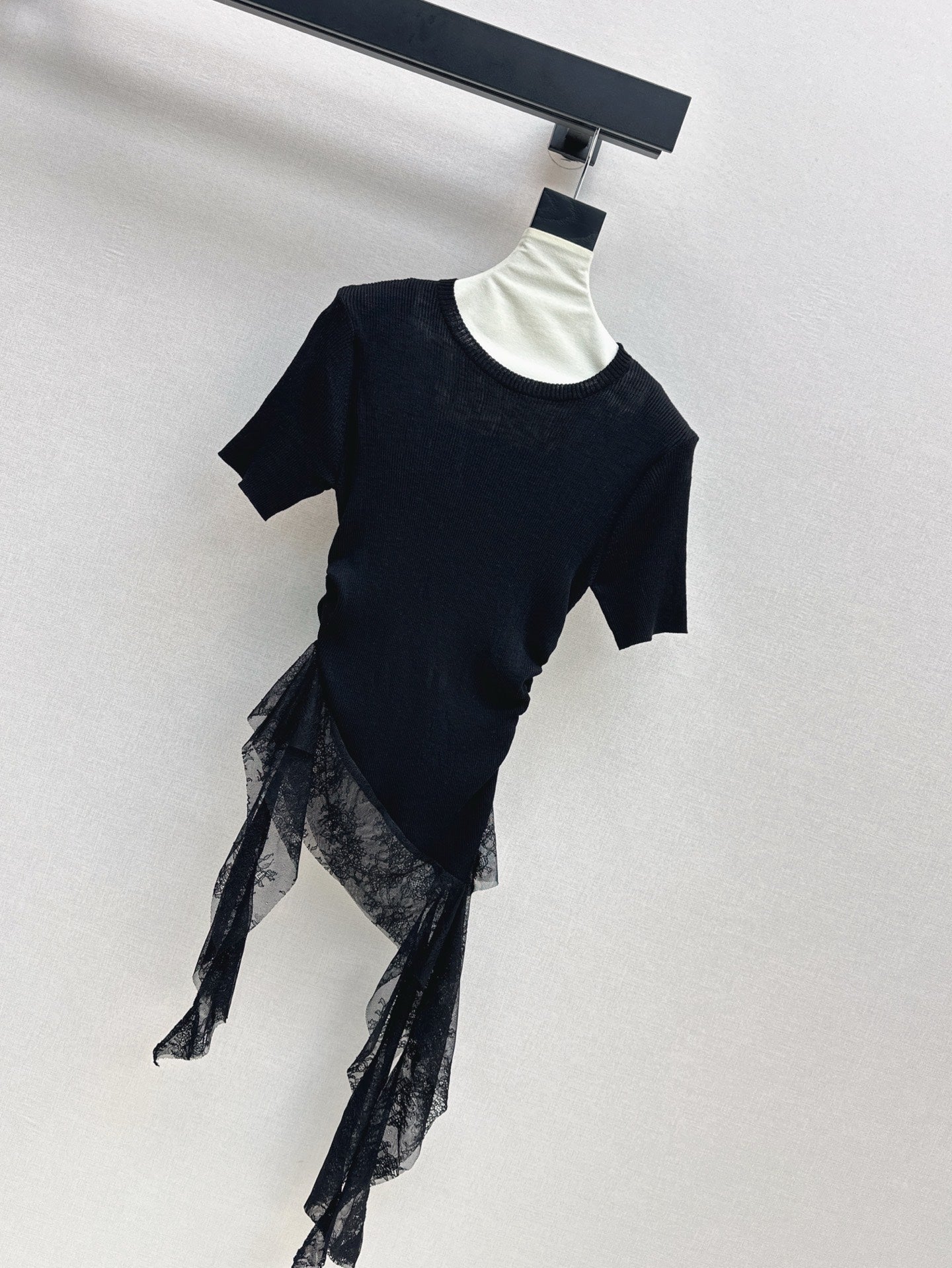 M 25SS Lace knitted shirt