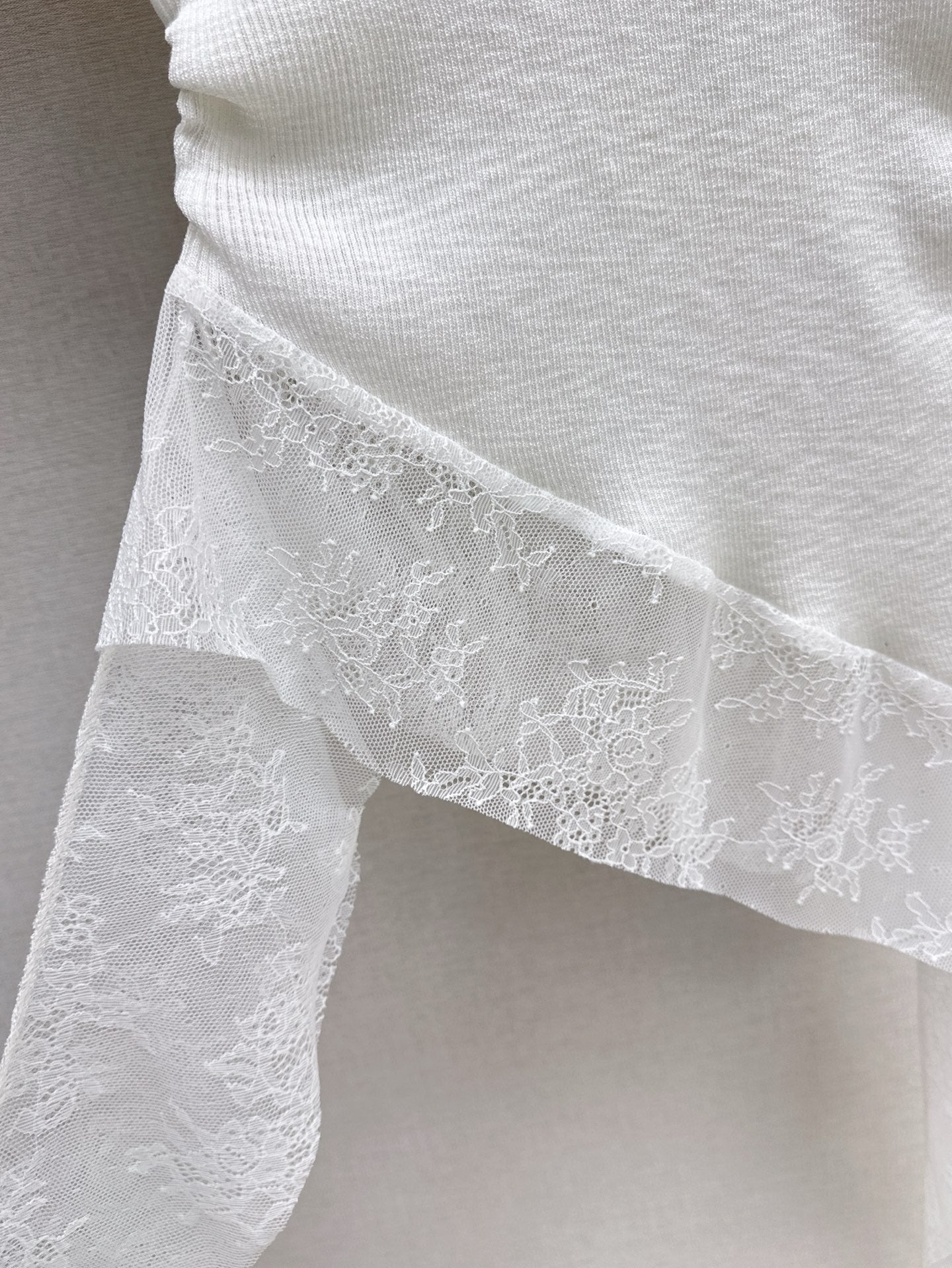 M 25SS Lace knitted shirt