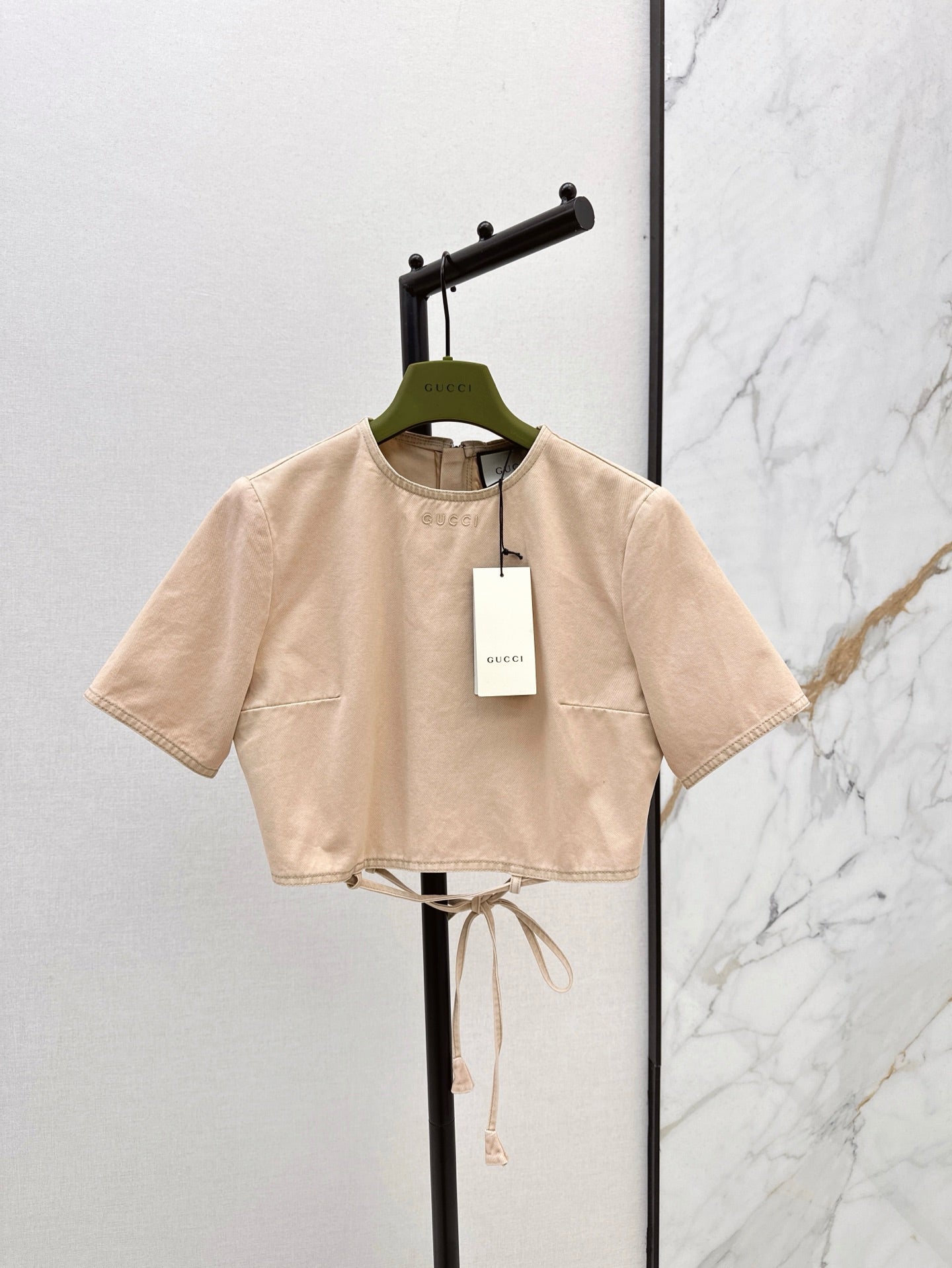 Gu 25SS Lace-up shirt
