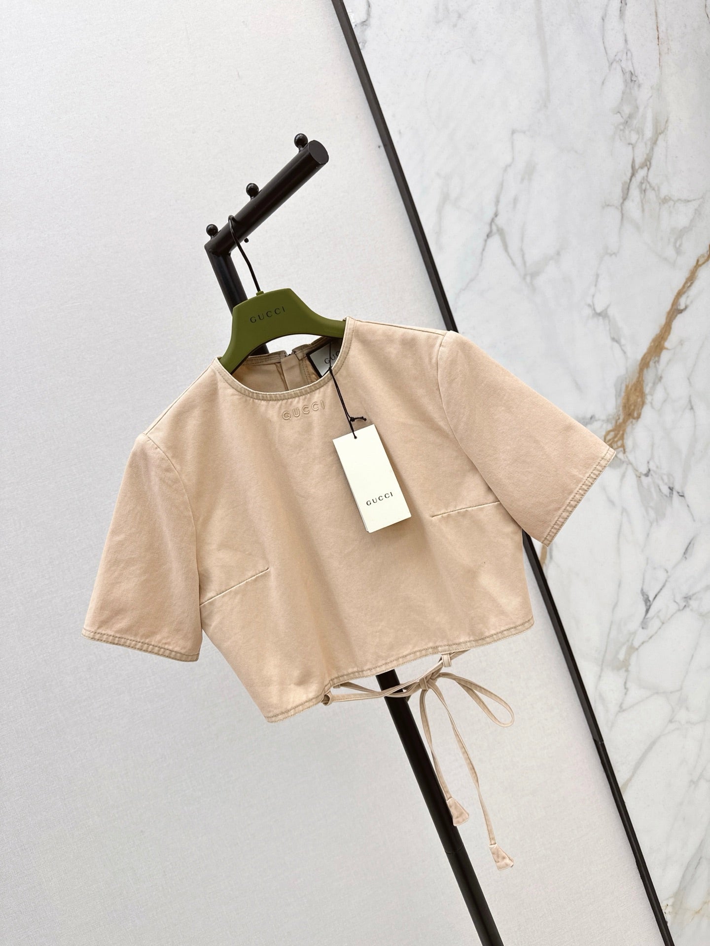 Gu 25SS Lace-up shirt