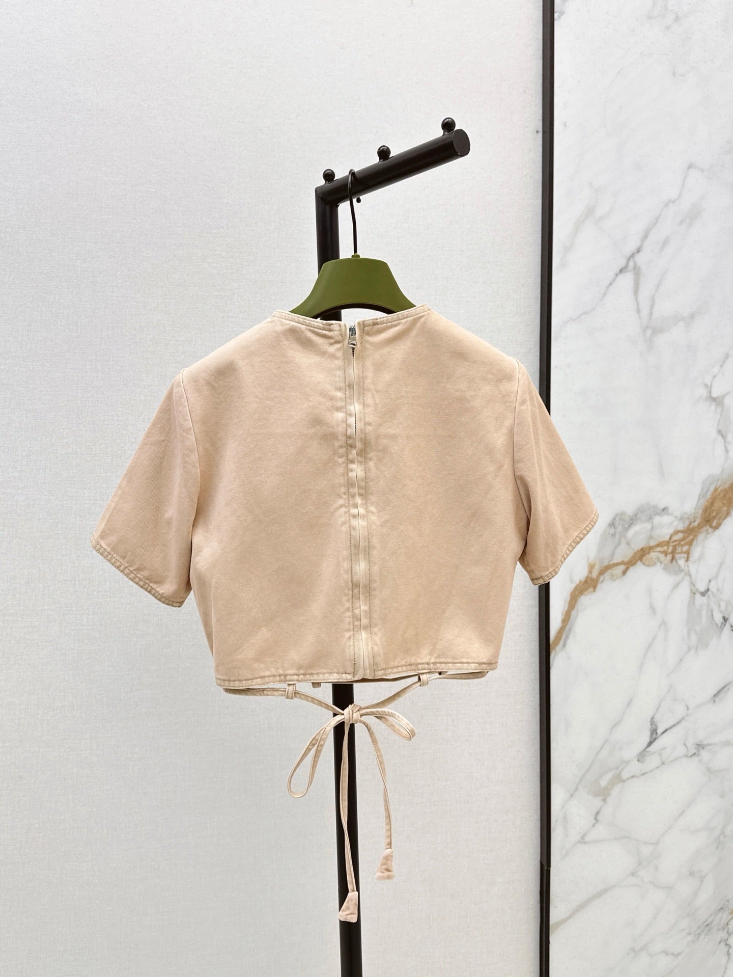 Gu 25SS Lace-up shirt