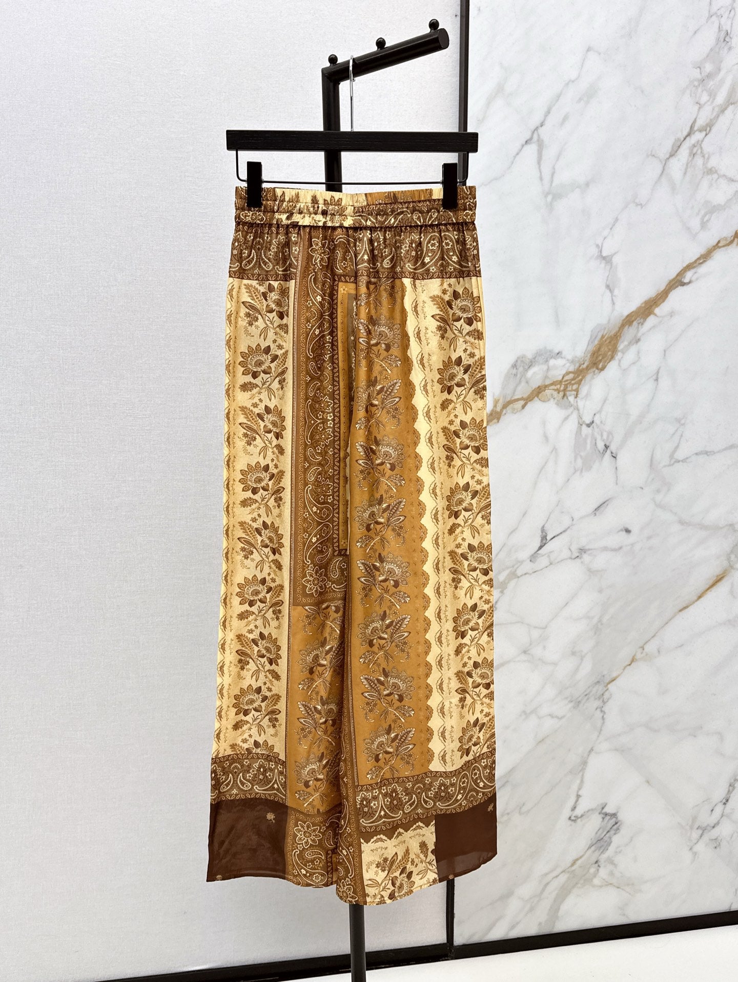 zim 25ss print silk pants